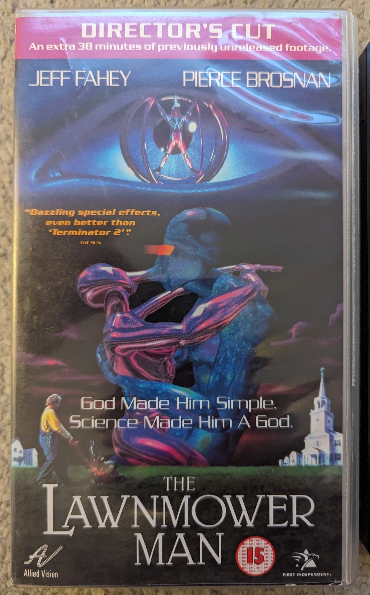 Lawnmower Man Directors Cut (1992) VHS Video - Flippin Retro Video Shop