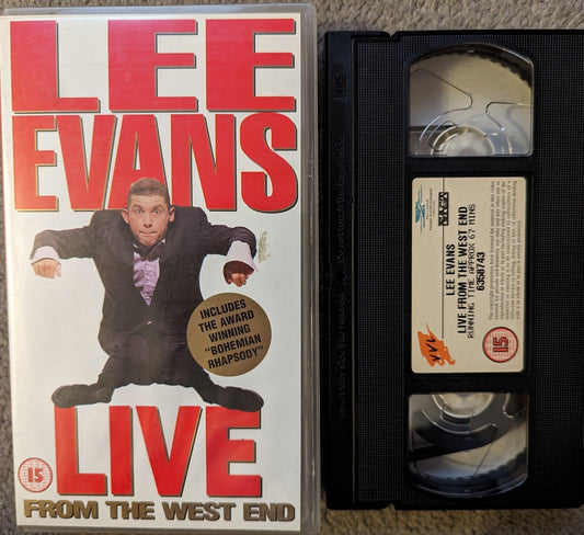 Lee Evans Live VHS Video - Flippin Retro Video Shop