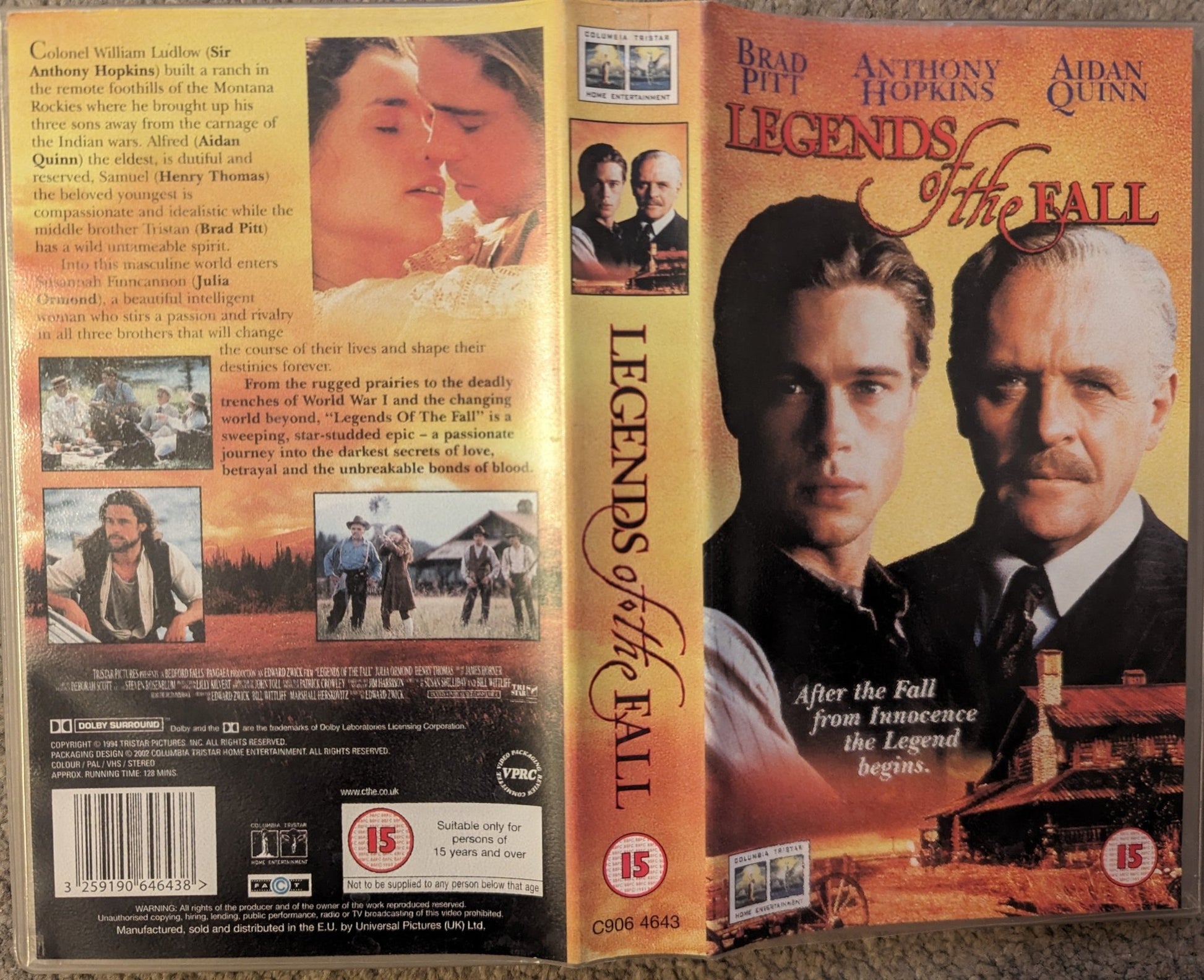 Legends Of The Fall (1994) VHS Video - Flippin Retro Video Shop