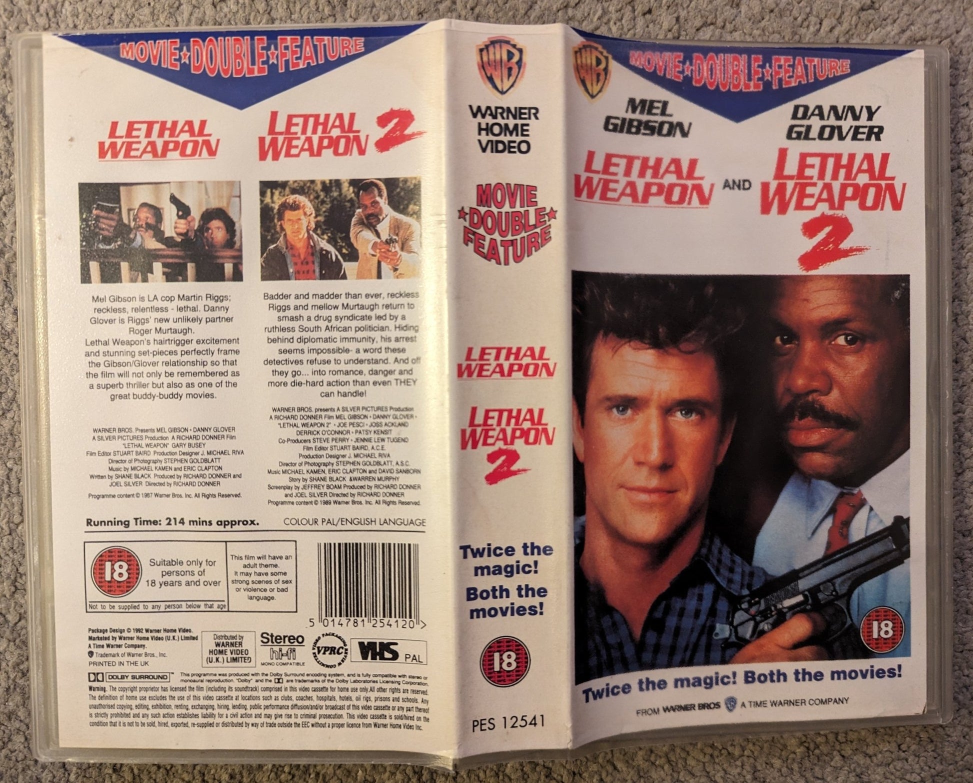 Lethal Weapon 1 & 2 (1987 1989) VHS Video - Flippin Retro Video Shop