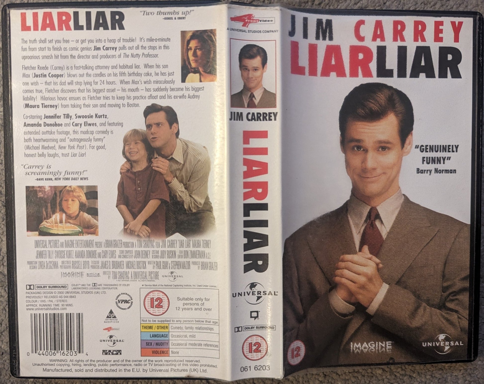 Liar Liar (1997) VHS Video (4front) - Flippin Retro Video Shop