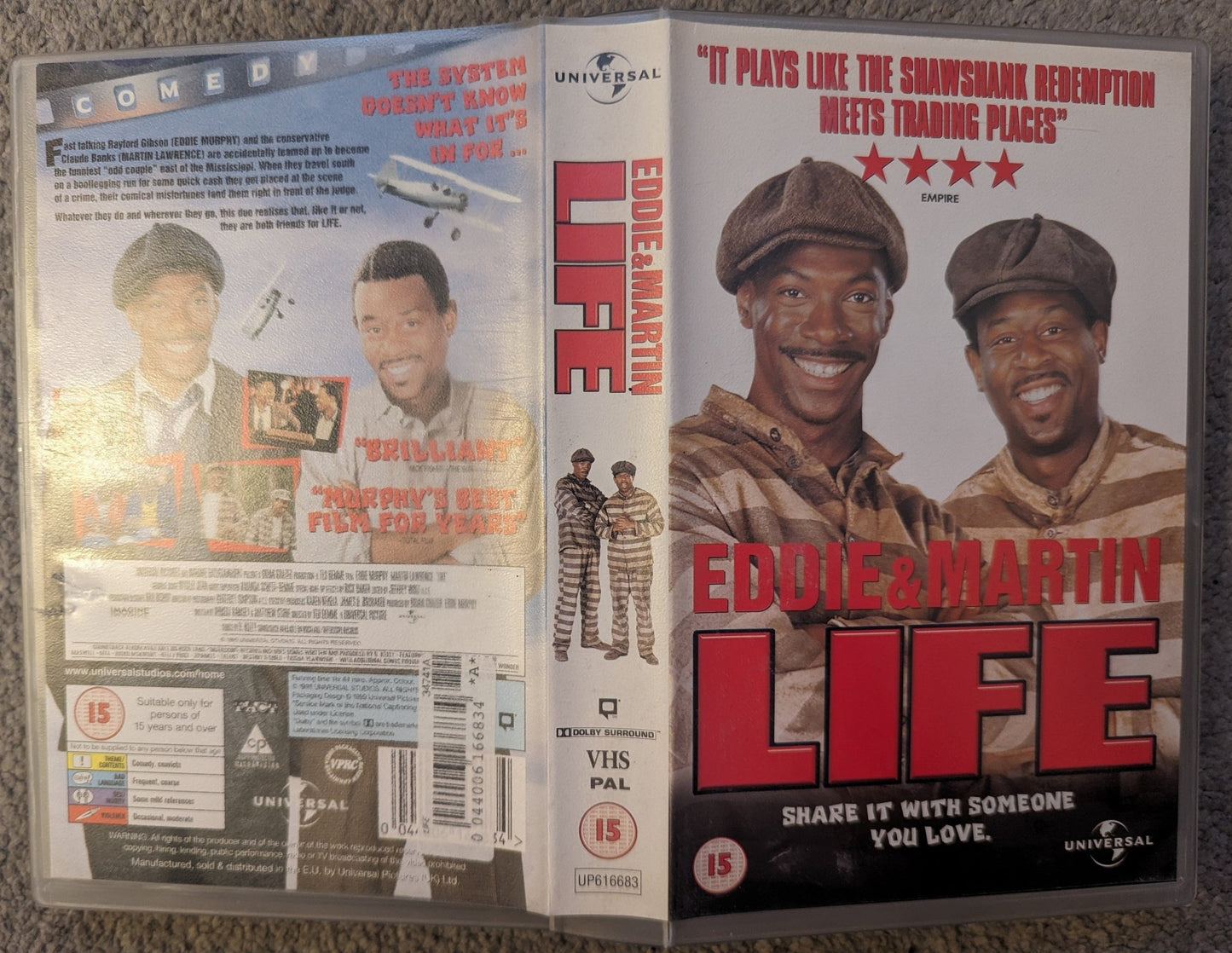 Life (1999) VHS Video Ex Rental - Flippin Retro Video Shop