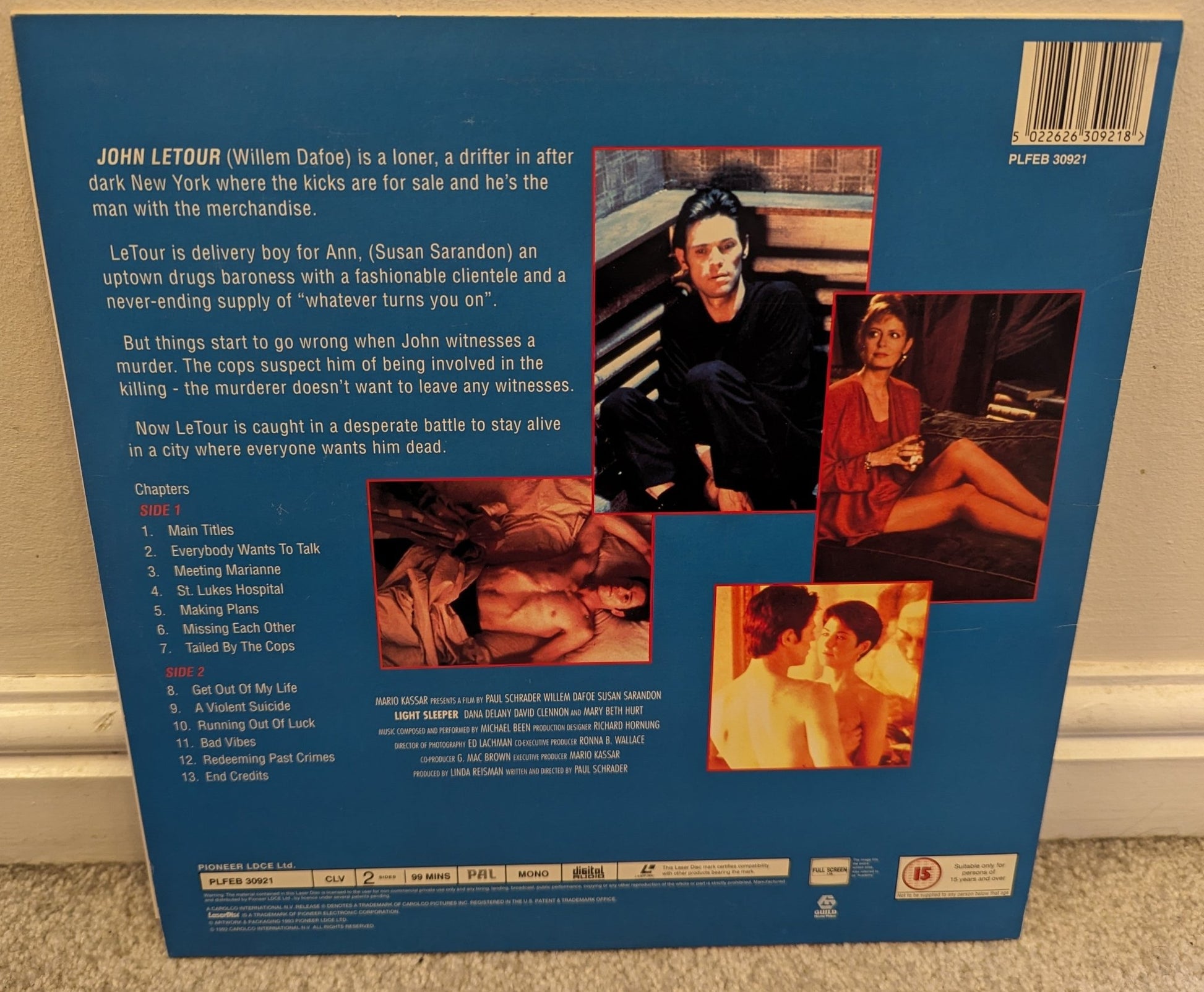 Light Sleeper (1992) Laserdisc NTSC - Flippin Retro Video Shop