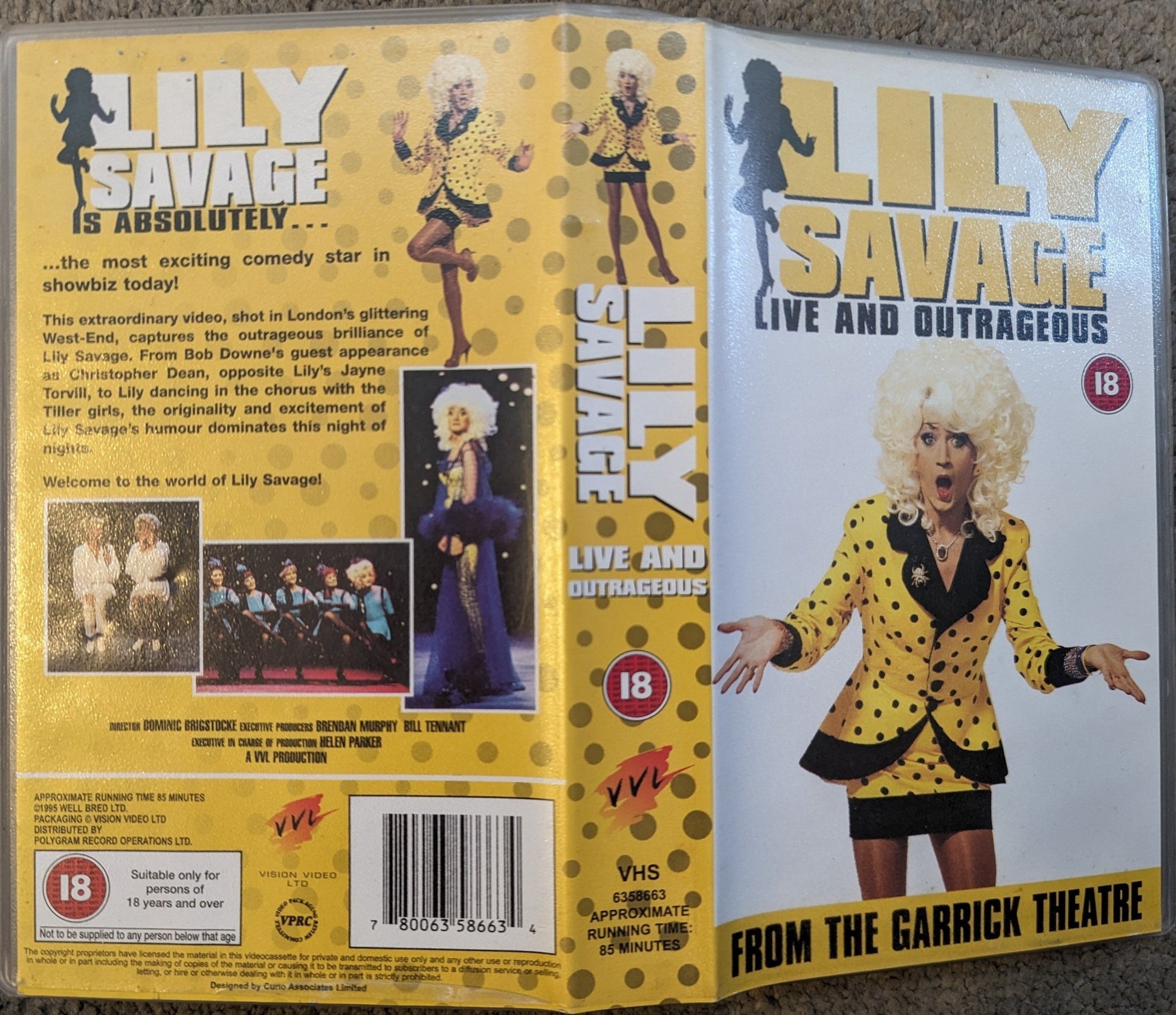 Lily Savage Live And Outrageous VHS Video - Flippin Retro Video Shop