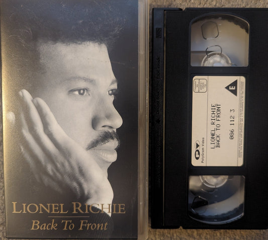 Lionel Richie Back To Front VHS Video - Flippin Retro Video Shop