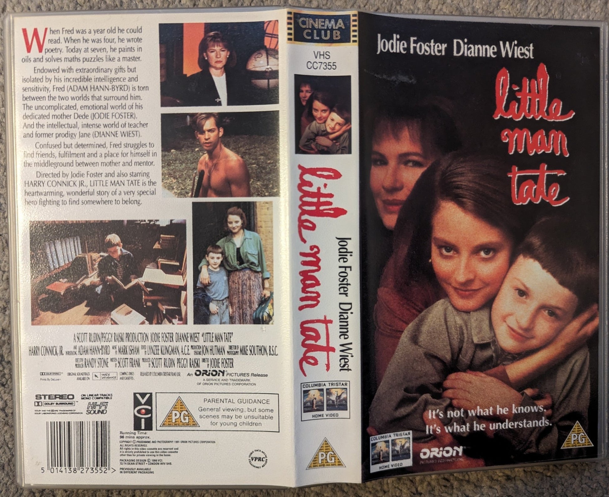 Little Man Tate (1991) VHS Video - Flippin Retro Video Shop