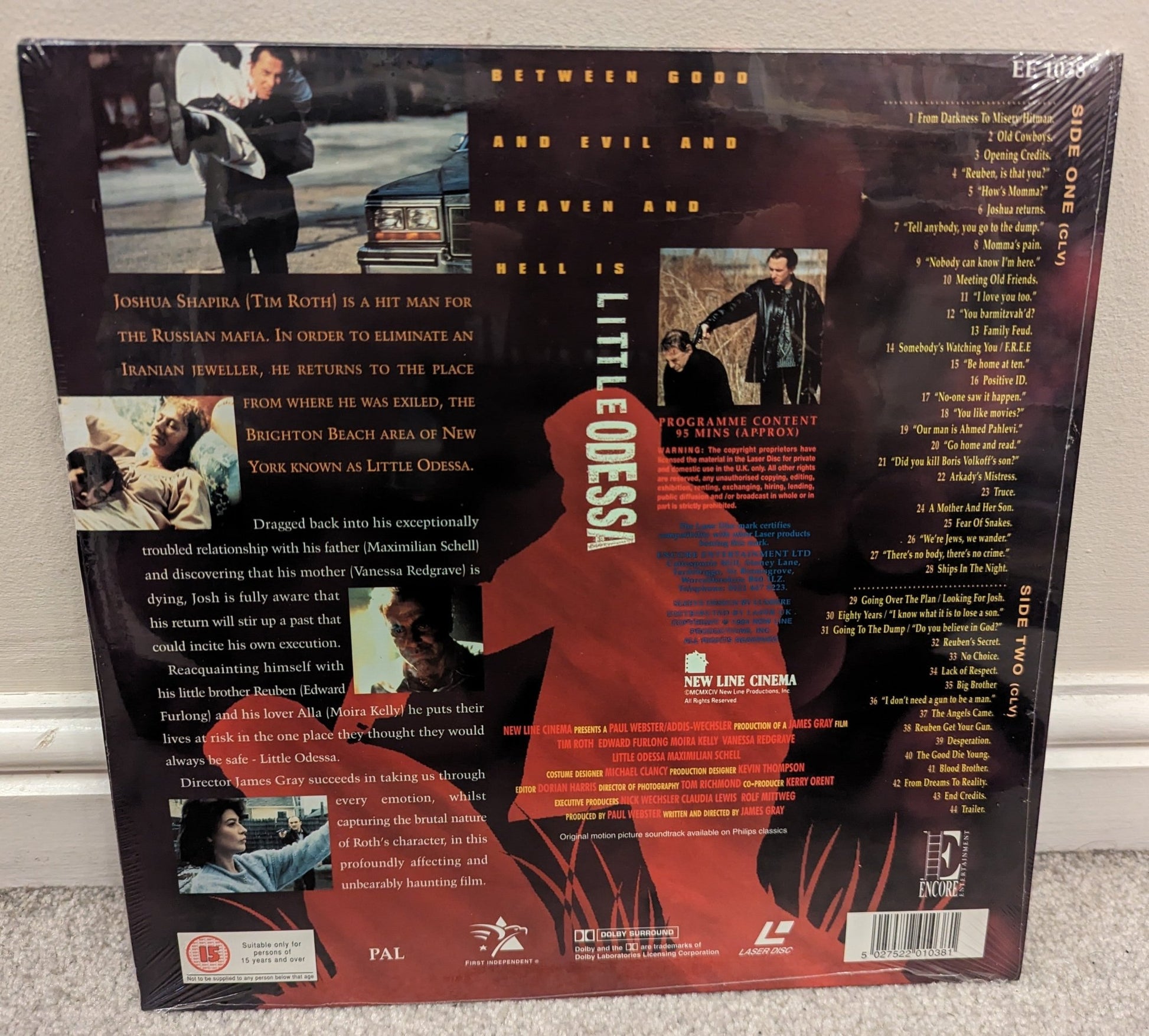 Little Odessa (1994) Laserdisc PAL *Sealed* - Flippin Retro Video Shop