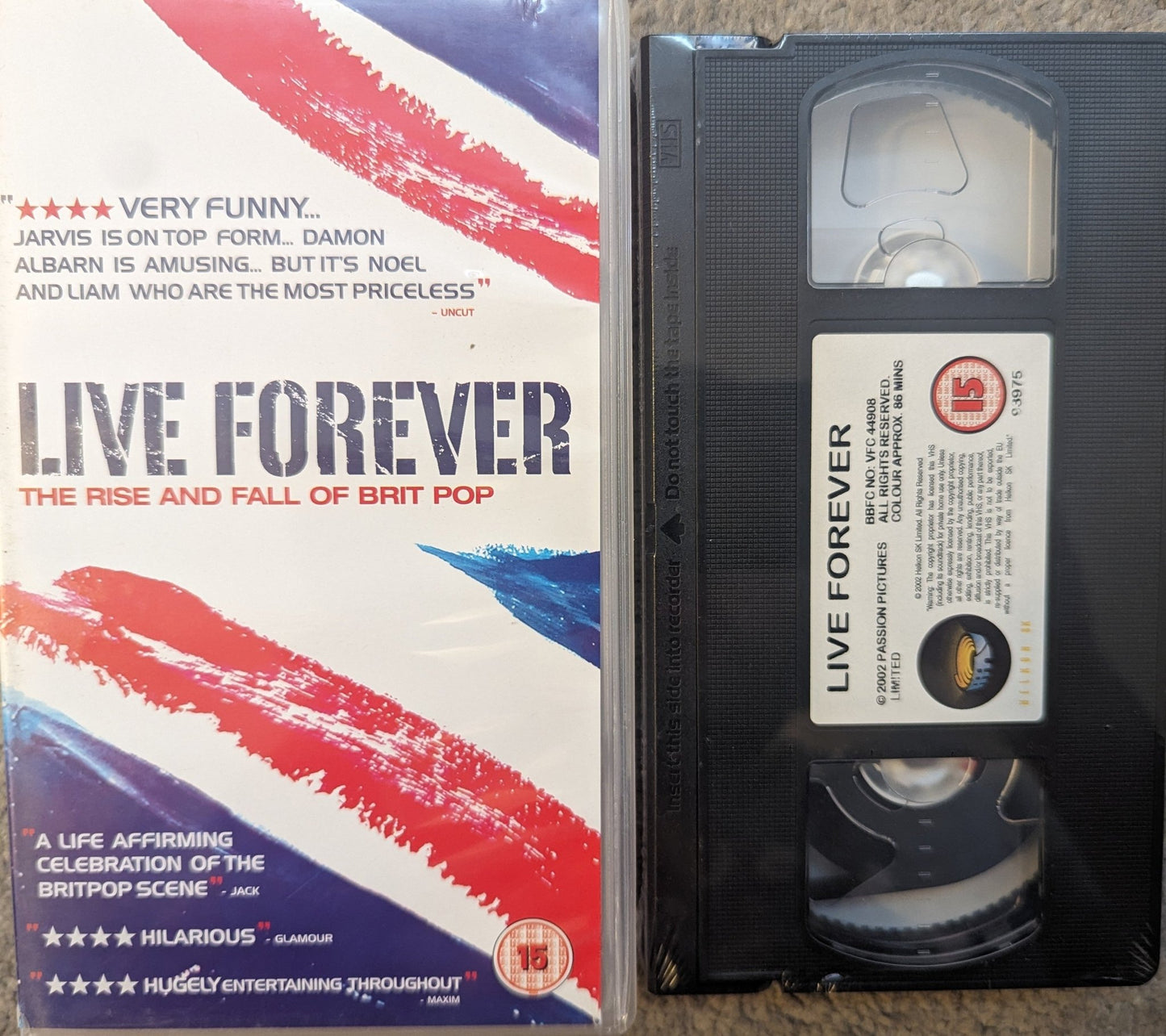 Live Forever The Rise and Fall Of British Pop VHS Video *Sealed* - Flippin Retro Video Shop