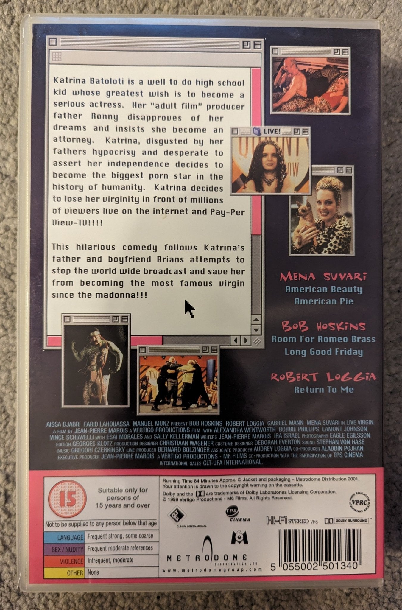 Live Virgin aka American Virgin (1999) VHS Video Ex Rental - Flippin Retro Video Shop