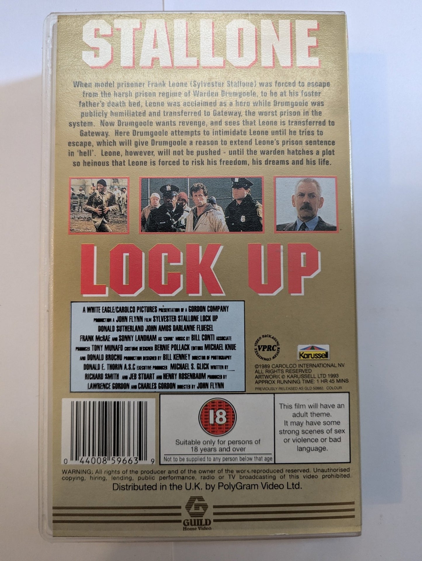 Lock up (1989) VHS Video 4front - Flippin Retro