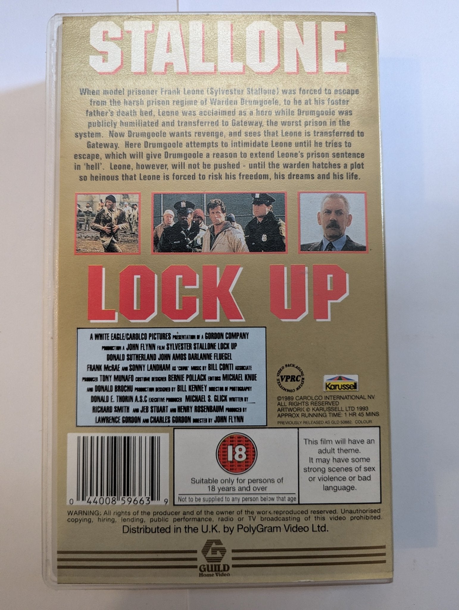 Lock up (1989) VHS Video 4front - Flippin Retro