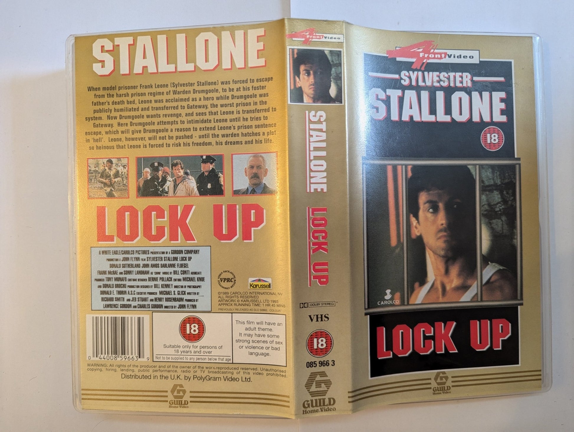 Lock up (1989) VHS Video 4front - Flippin Retro