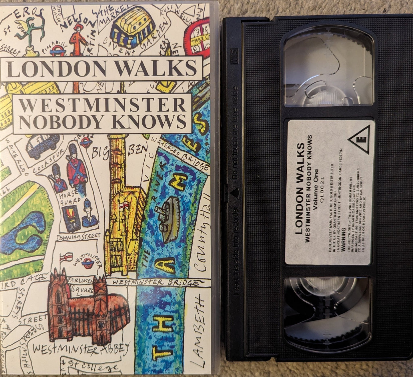 London Walks Westminster Nobody Knows VHS Video - Flippin Retro Video Shop