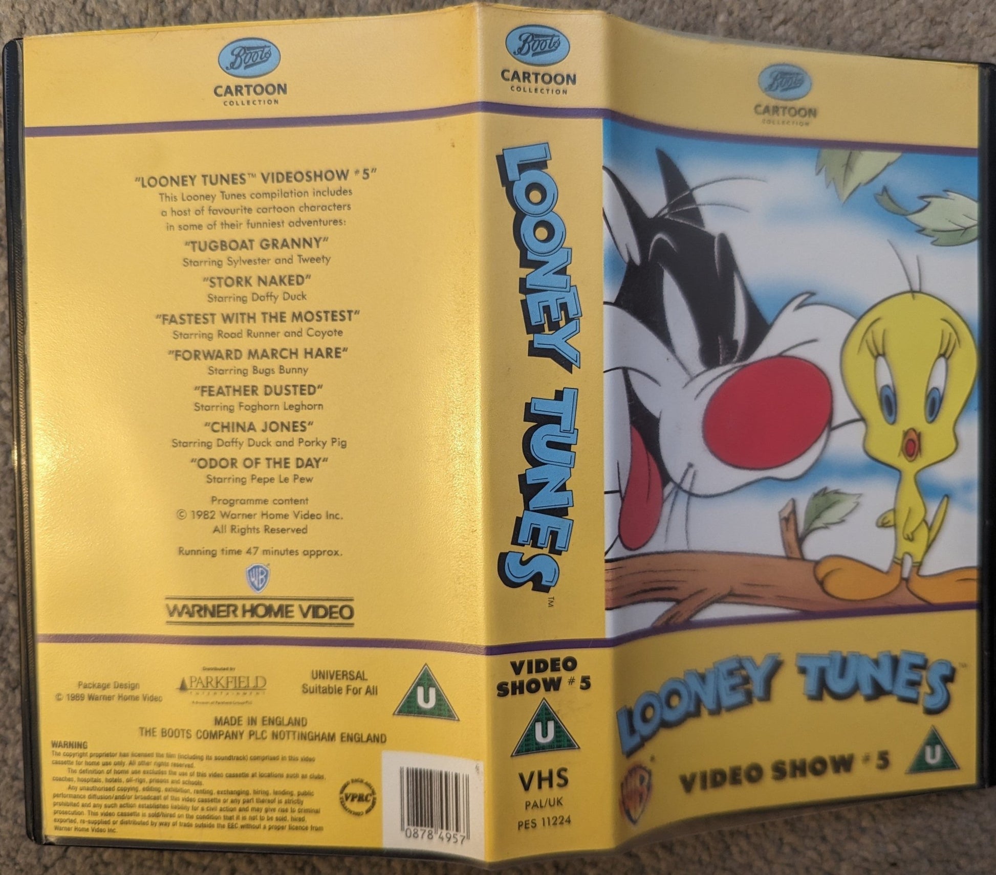 Looney Tunes Volume 5 VHS Video - Flippin Retro Video Shop