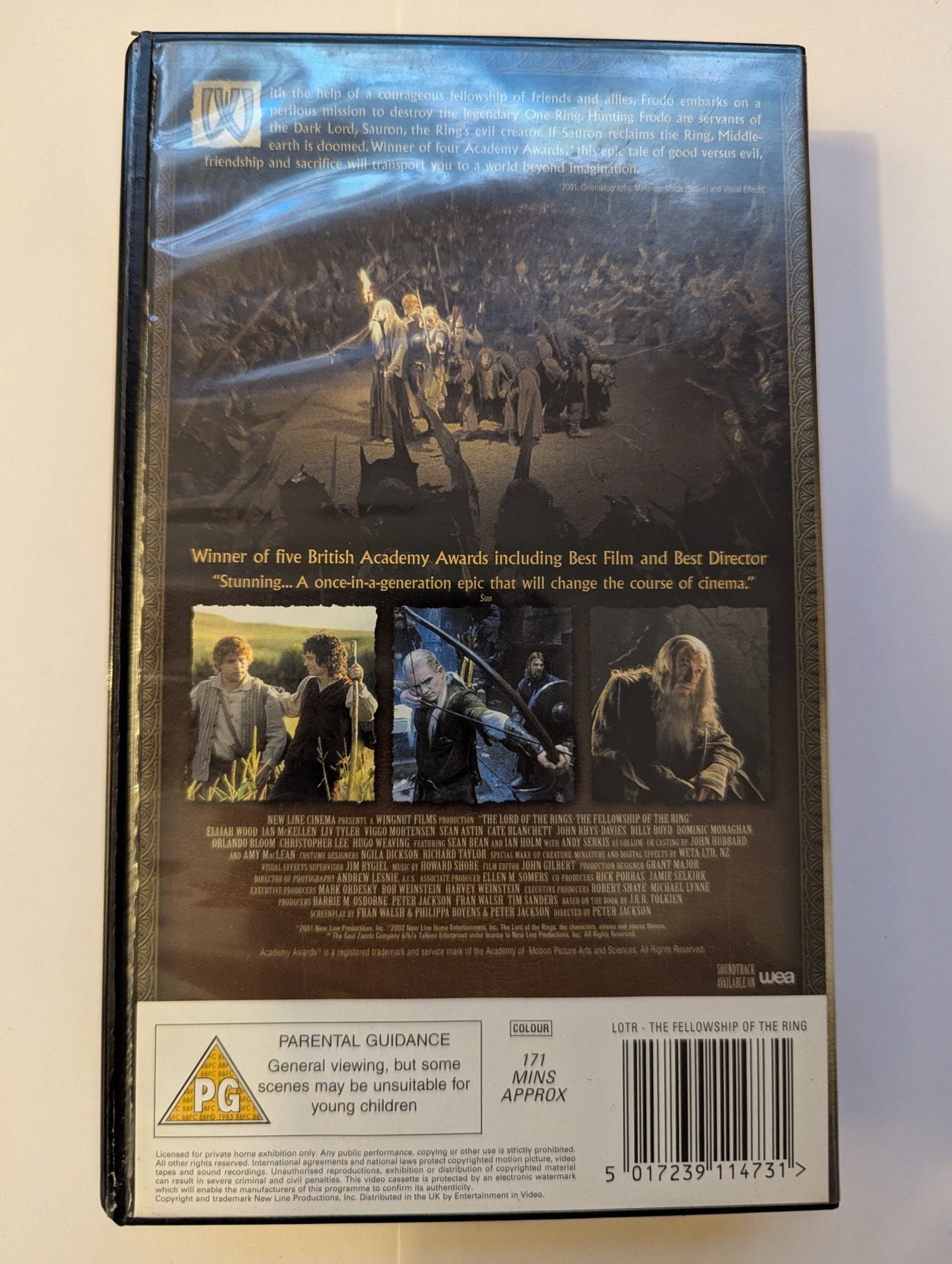 Lord Of The Rings Fellowship Of The Ring (2001) VHS Video - Flippin Retro