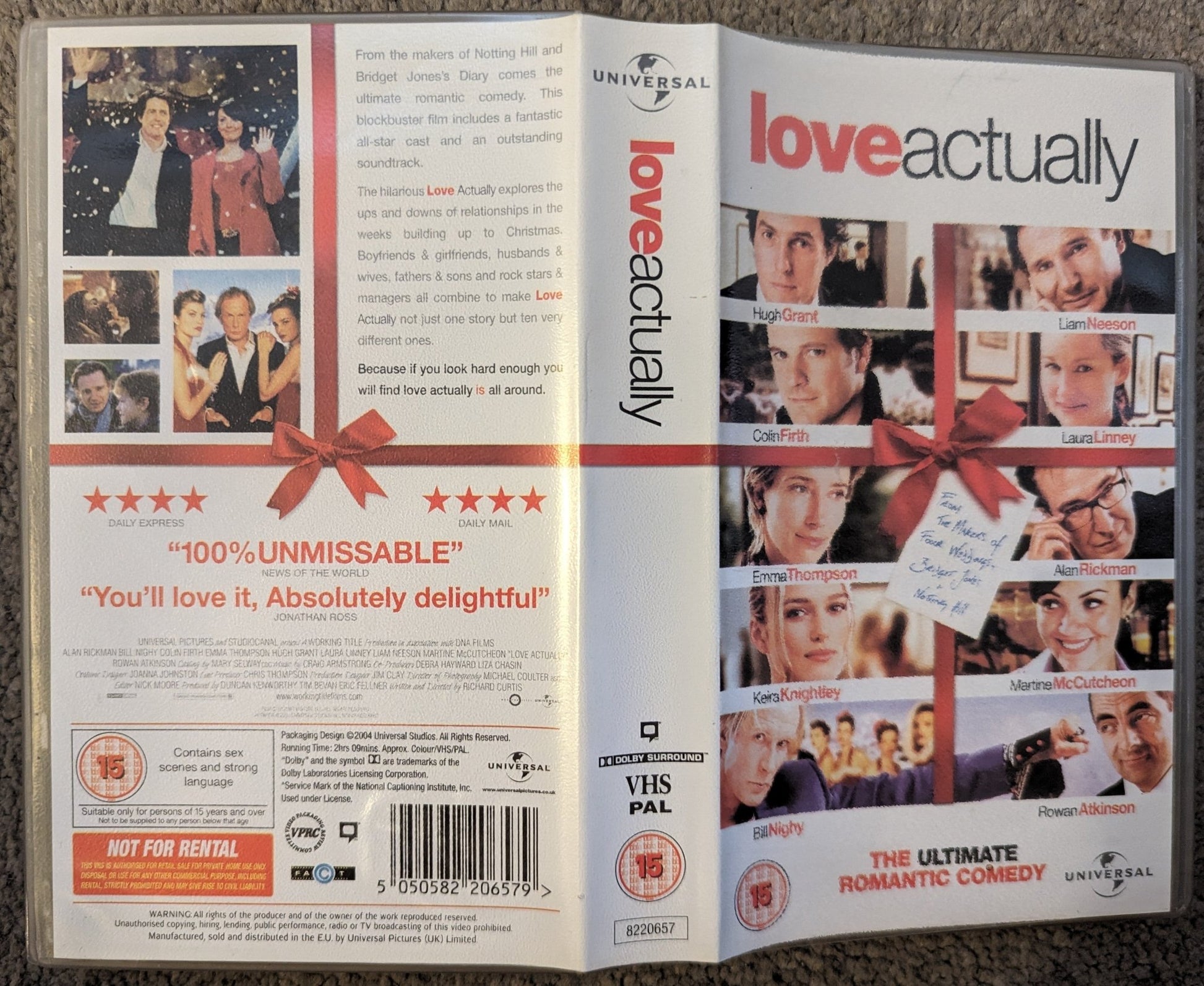 Love Actually (2003) VHS Video - Flippin Retro Video Shop