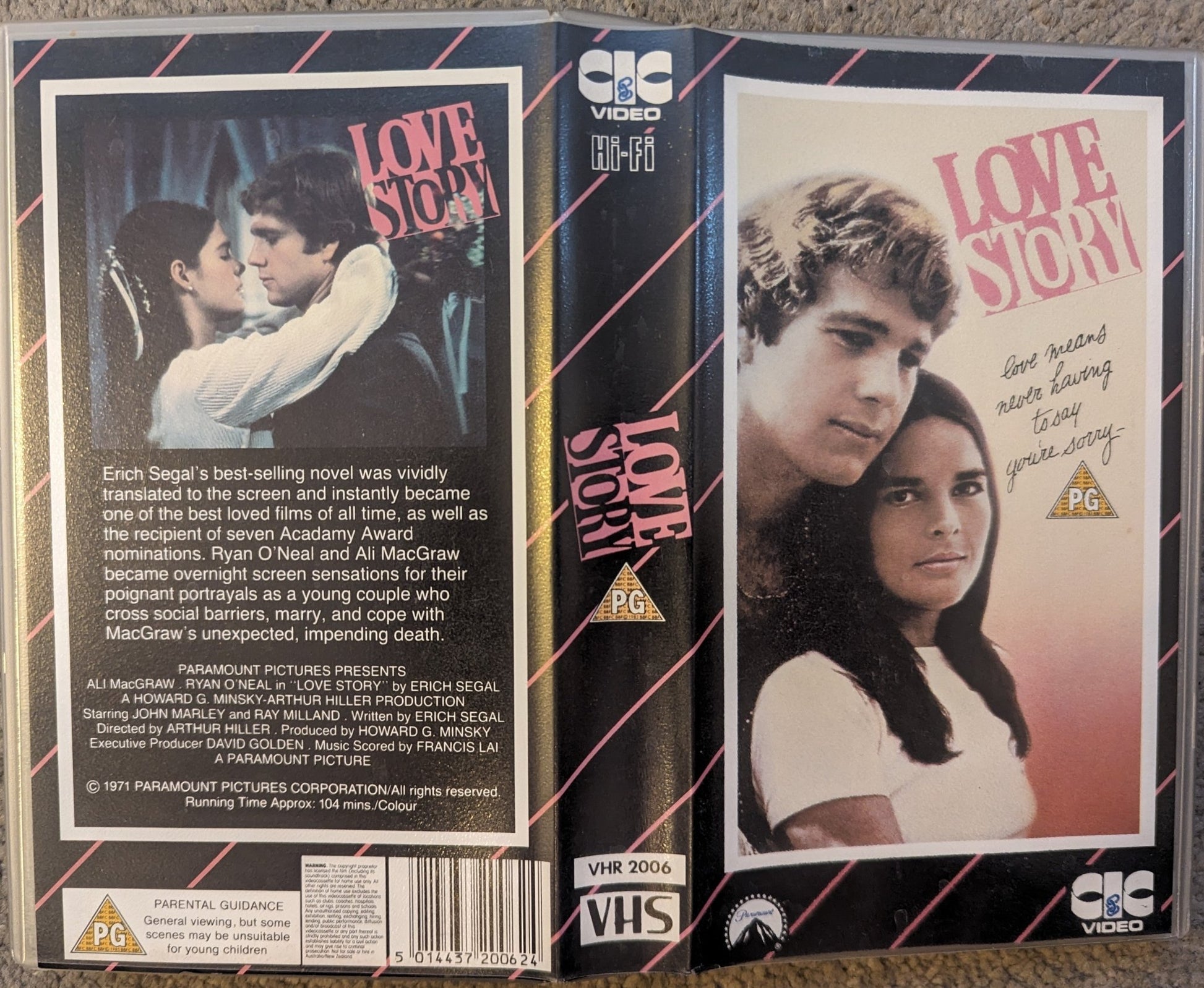 Love Story (1970) VHS Video - Flippin Retro Video Shop