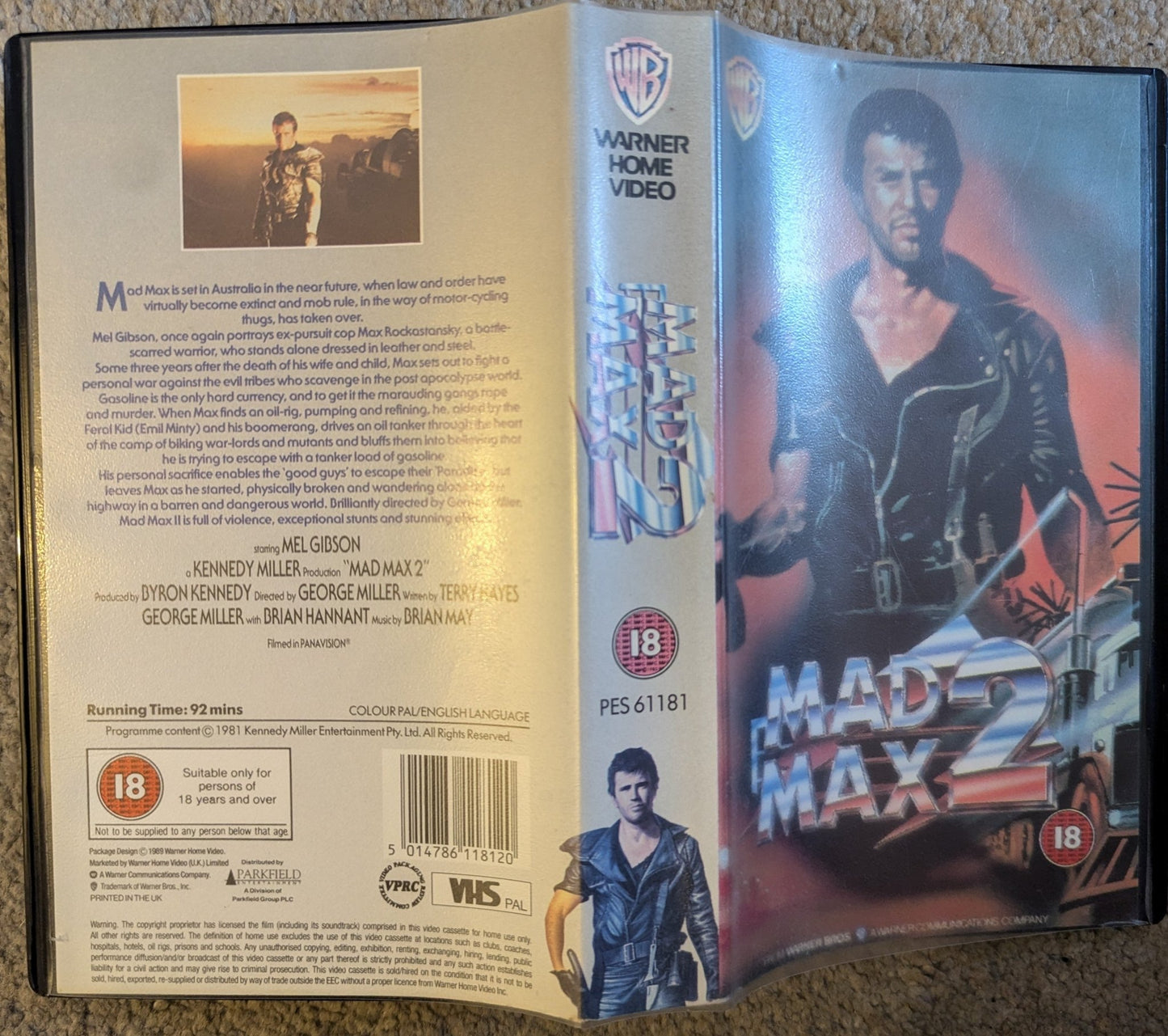 Mad Max 2 (2003) VHS Video Warner Embossed Case - Flippin Retro Video Shop