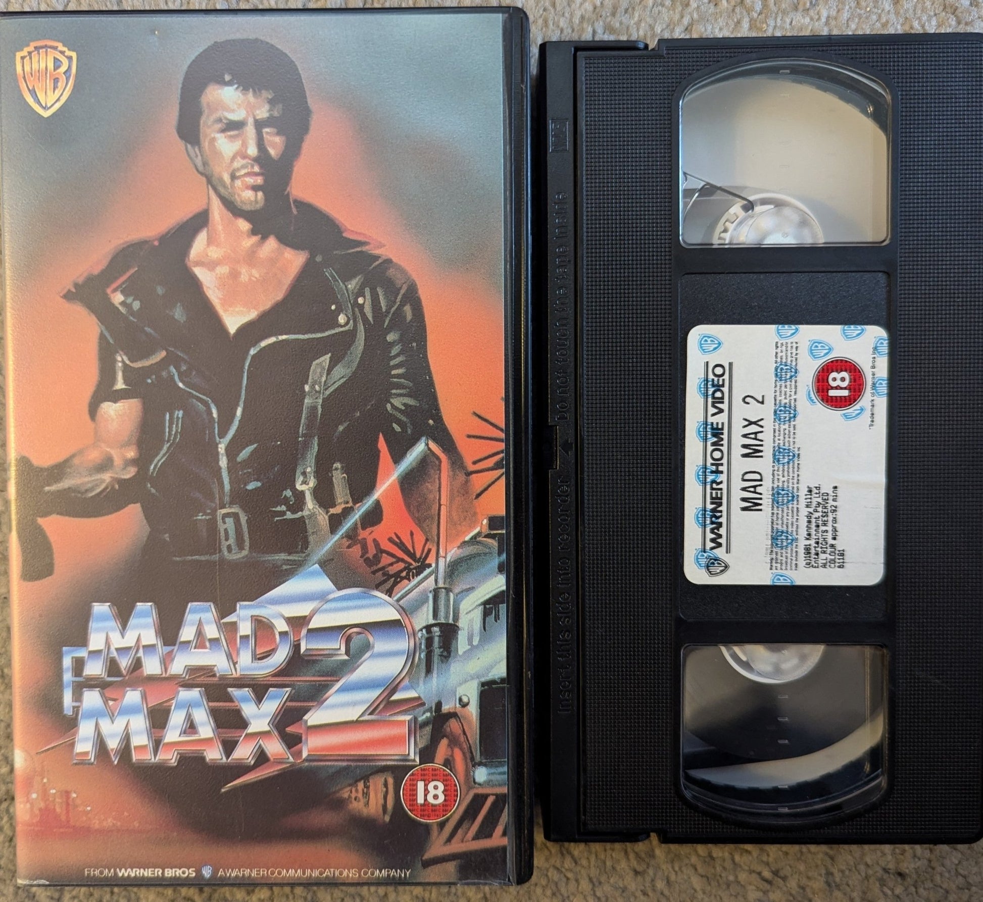 Mad Max 2 (2003) VHS Video Warner Embossed Case - Flippin Retro Video Shop