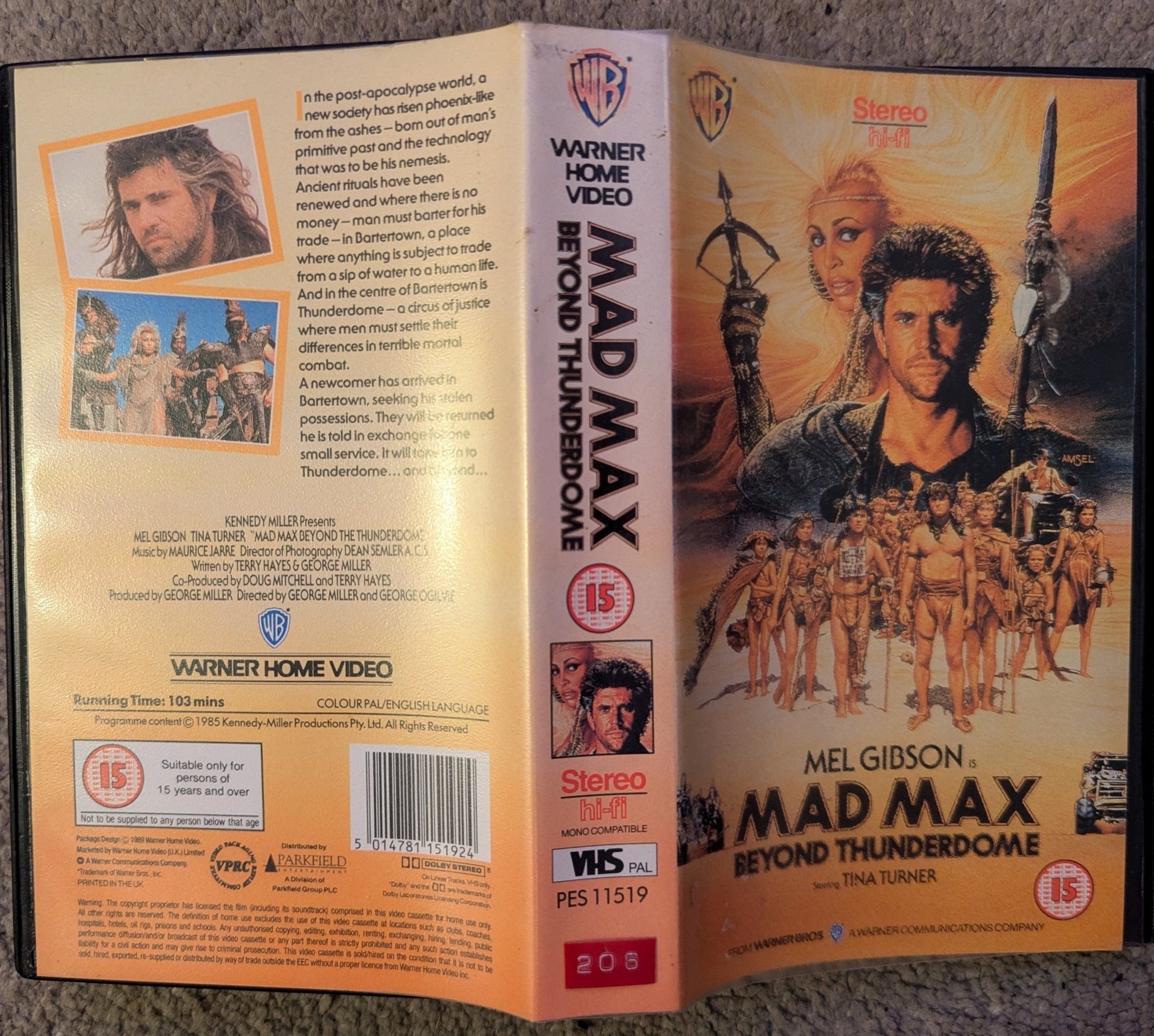 Mad Max Beyond The Thunderdome (1985) VHS Video - Flippin Retro Video Shop