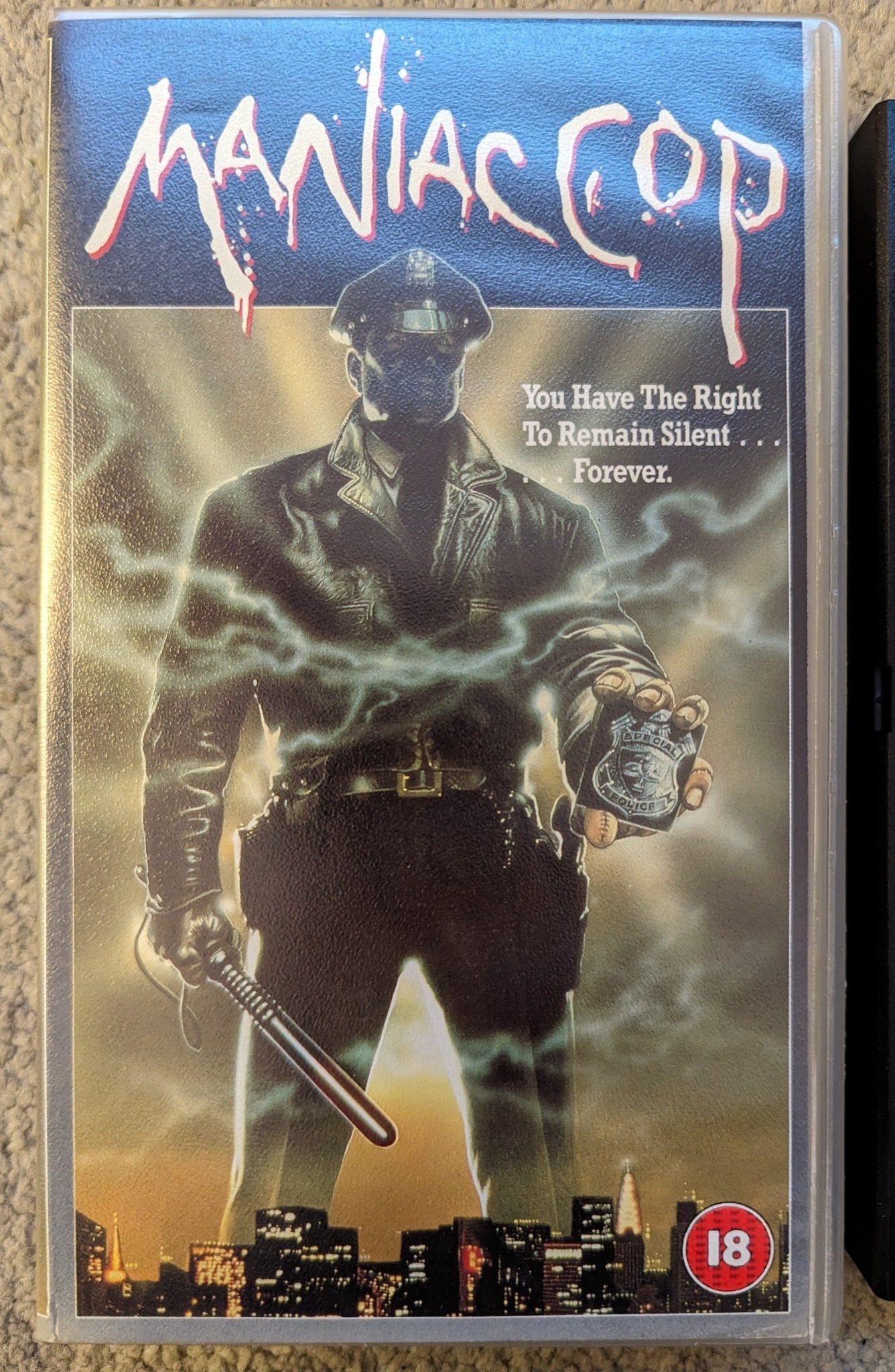 Manic Cop VHS (1994) VHS Video - Flippin Retro Video Shop