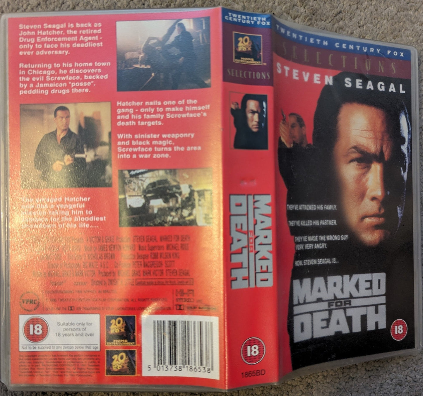 Marked For Death (1990) VHS Video - Flippin Retro Video Shop