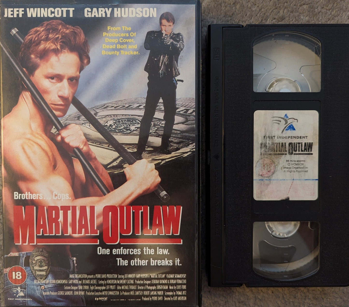 Martial Outlaw (1993) VHS Video Ex Rental - Flippin Retro Video Shop