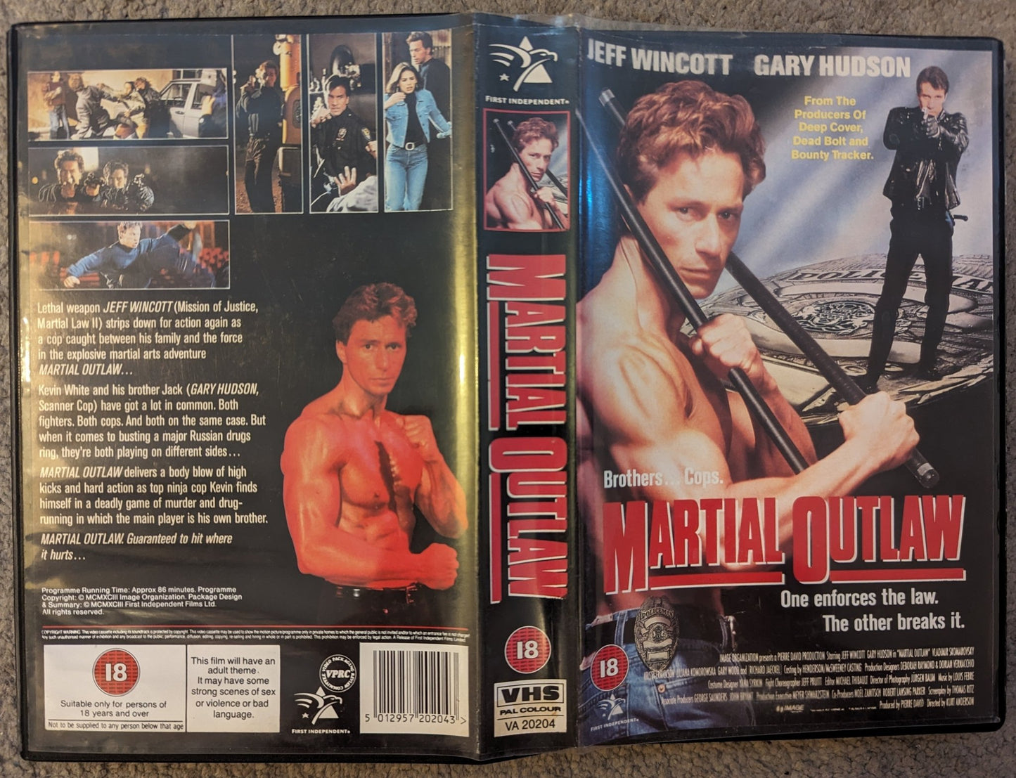 Martial Outlaw (1993) VHS Video Ex Rental - Flippin Retro Video Shop