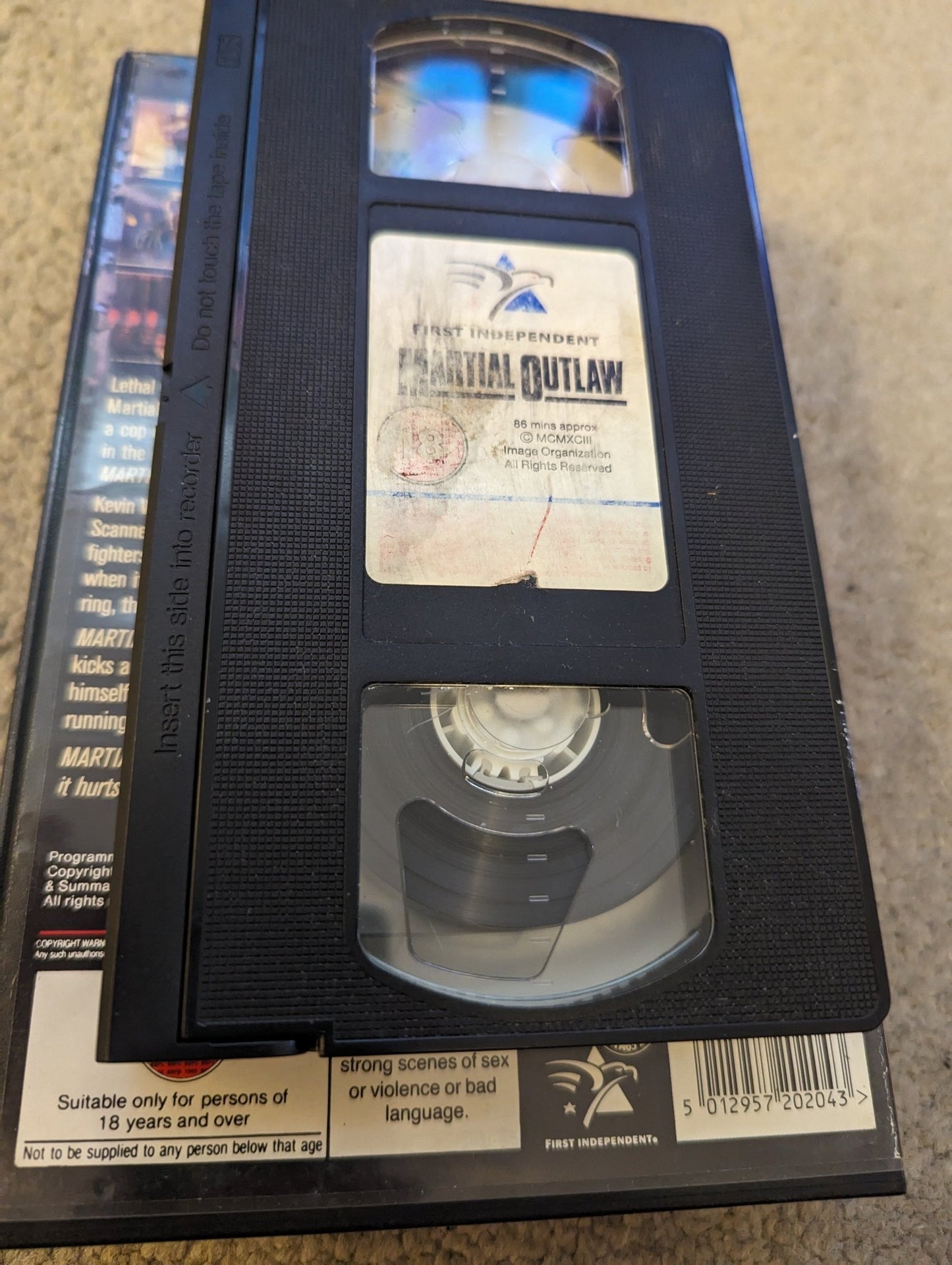 Martial Outlaw (1993) VHS Video Ex Rental - Flippin Retro Video Shop