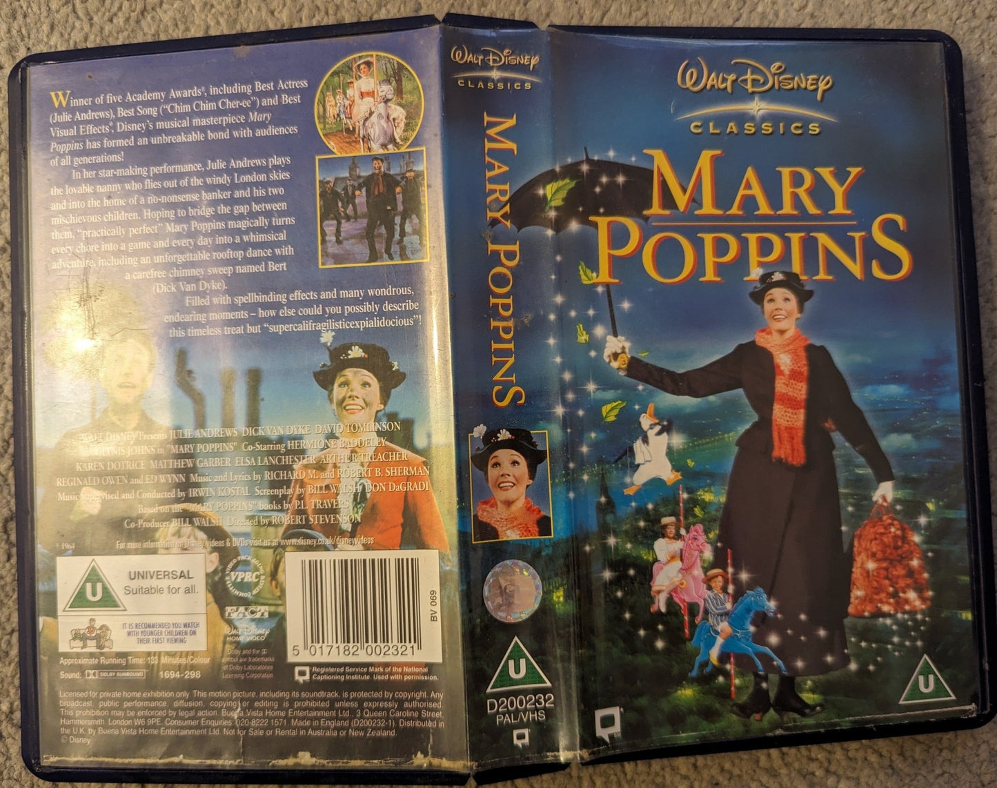 Mary Poppins (1964) VHS Video - Flippin Retro Video Shop