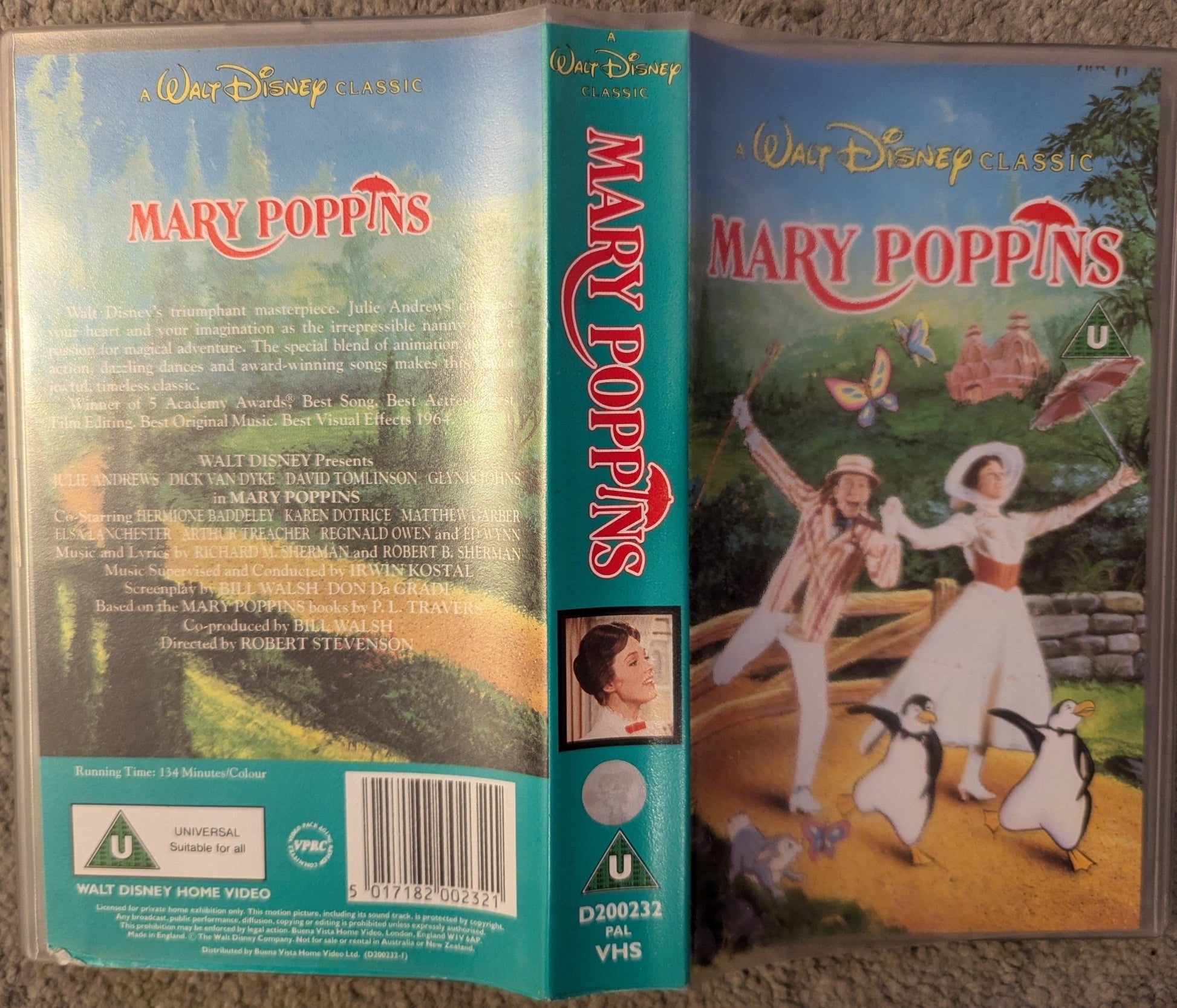 Mary Poppins (1964) VHS Video Alt - Flippin Retro Video Shop