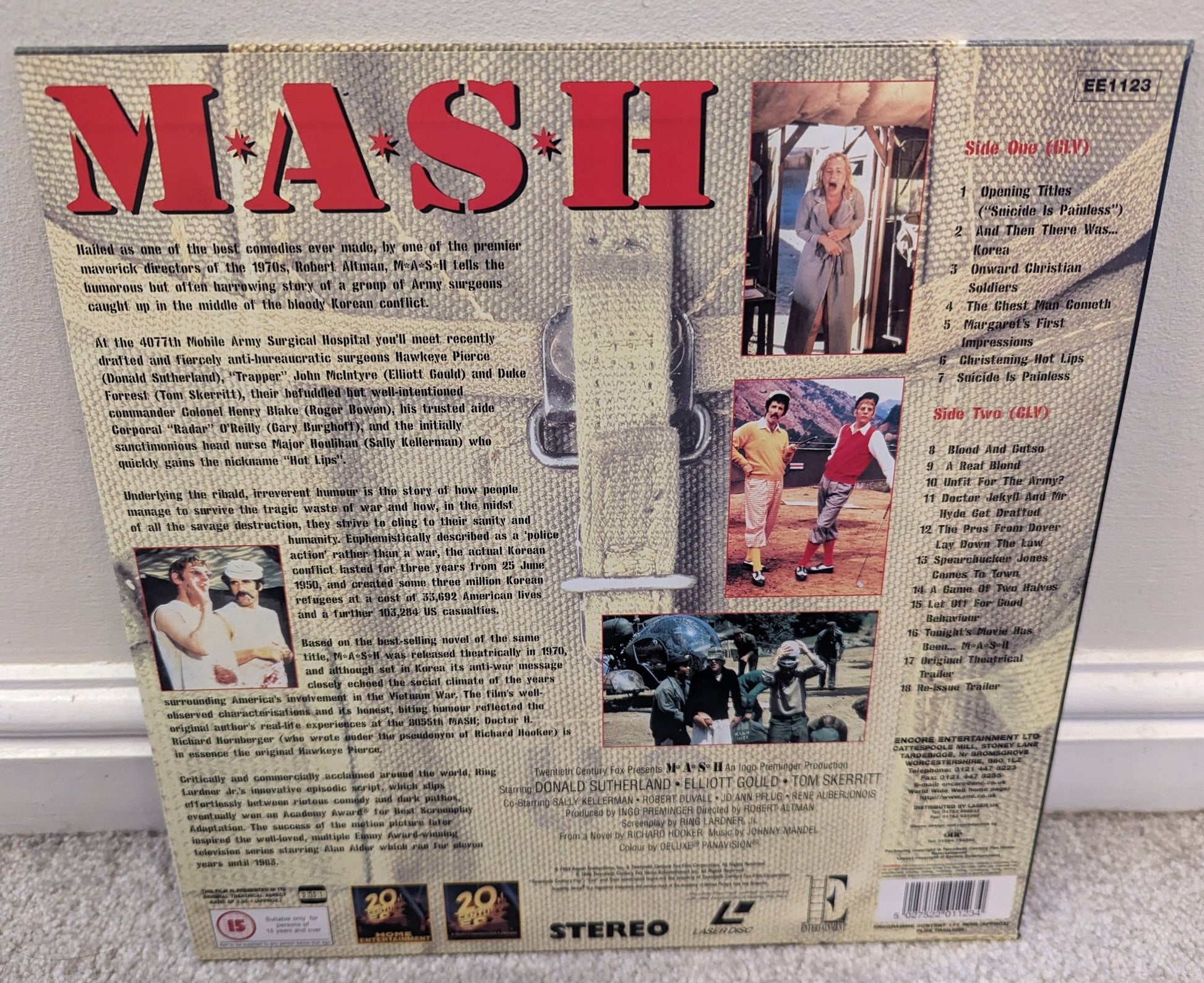 M.A.S.H (1970) Laserdisc PAL - Flippin Retro Video Shop