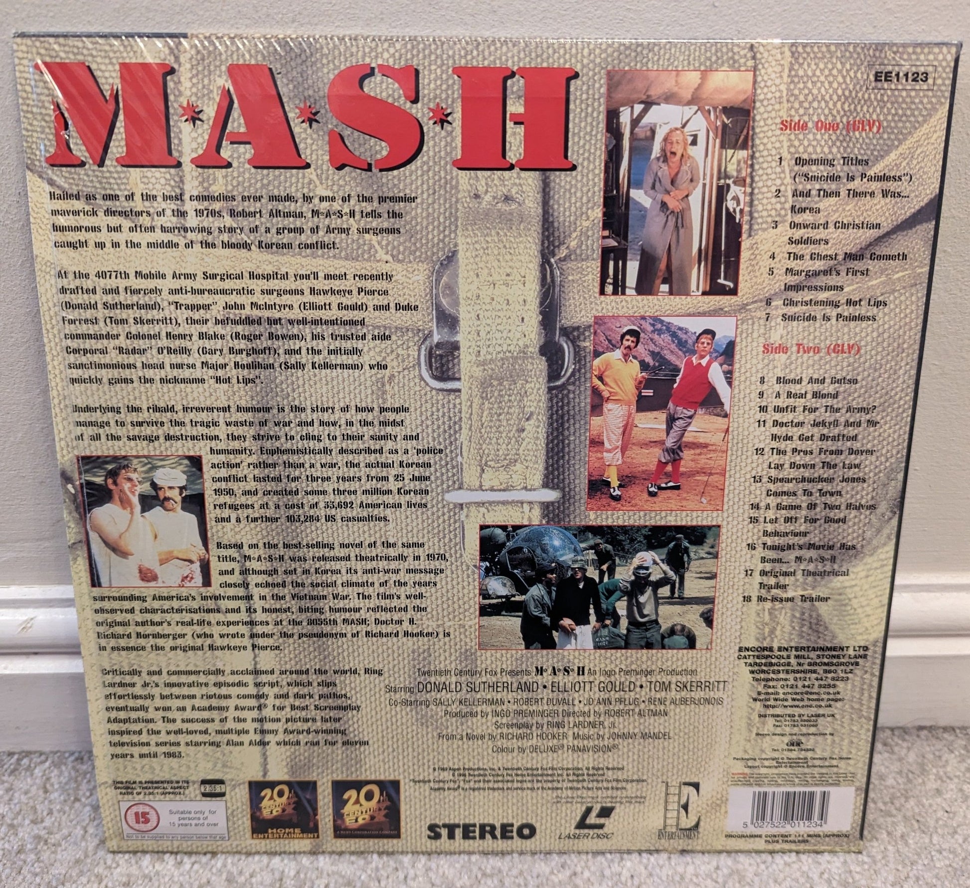 MASH (1970) Laserdisc PAL - Flippin Retro Video Shop