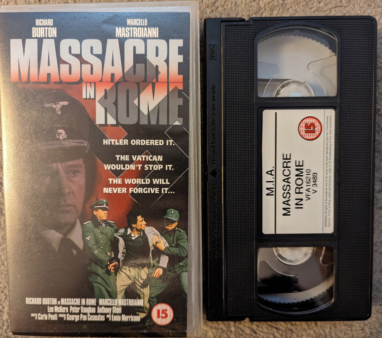 Massacre In Rome VHS Video - Flippin Retro Video Shop