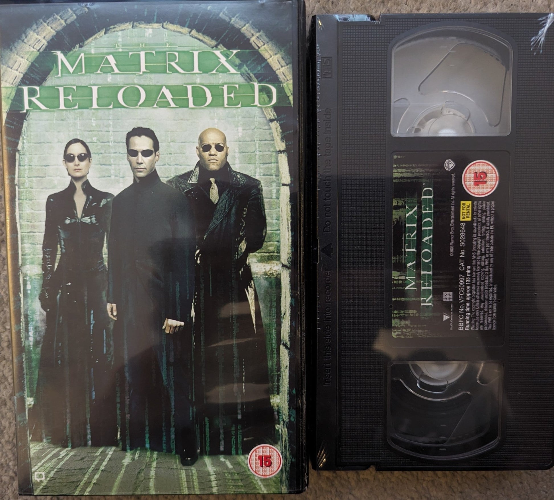 Matrix Reloaded (2003) VHS Video *Sealed* - Flippin Retro Video Shop