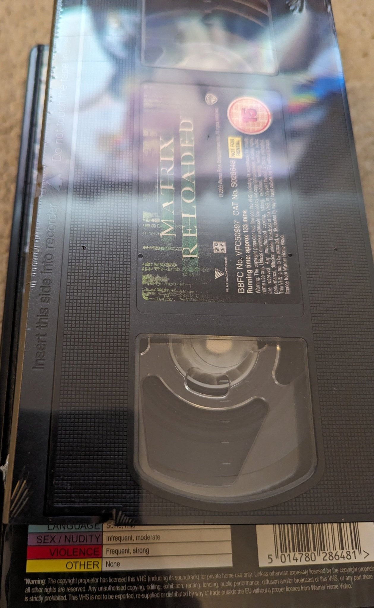 Matrix Reloaded (2003) VHS Video *Sealed* - Flippin Retro Video Shop