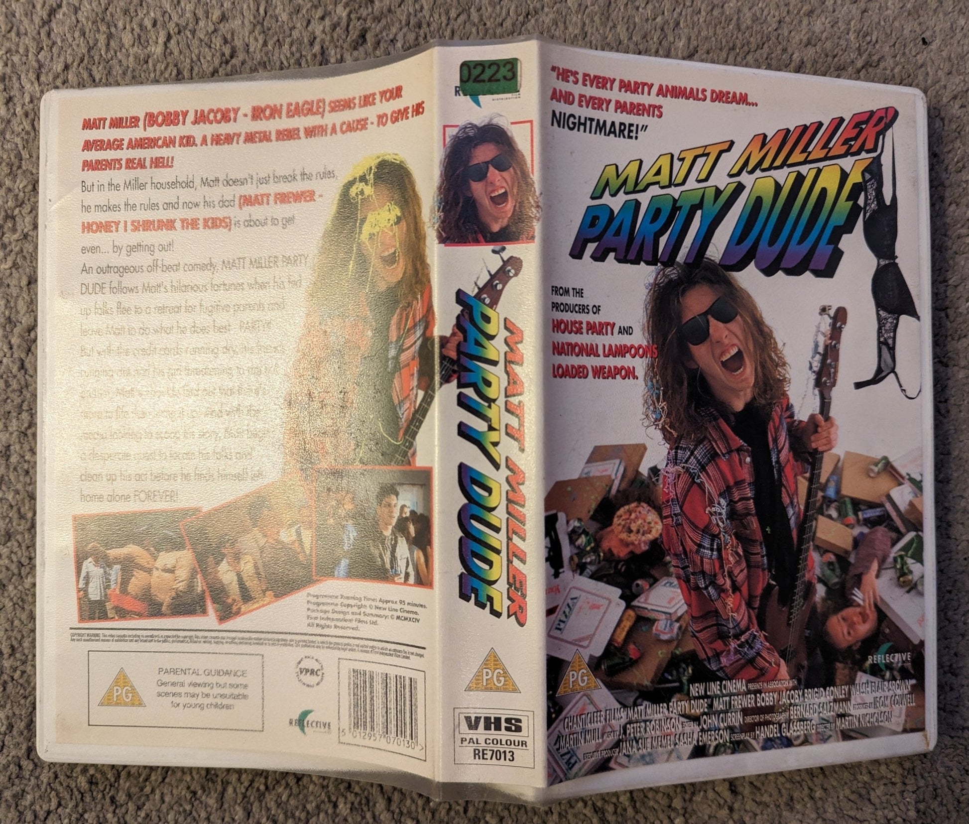 Matt Miller Party Dude (1994) VHS Ex Rental - Flippin Retro Video Shop