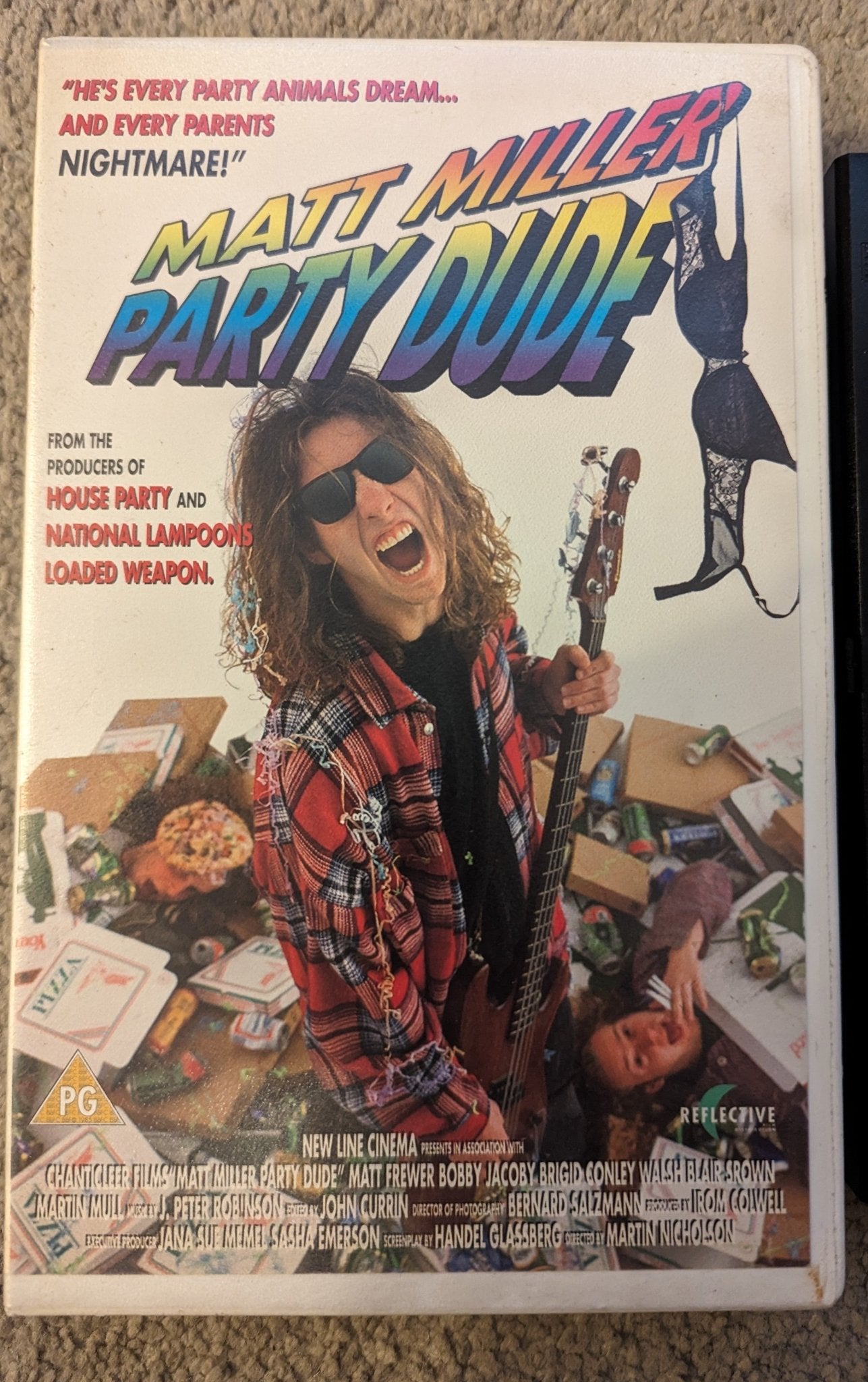 Matt Miller Party Dude (1994) VHS Ex Rental - Flippin Retro Video Shop