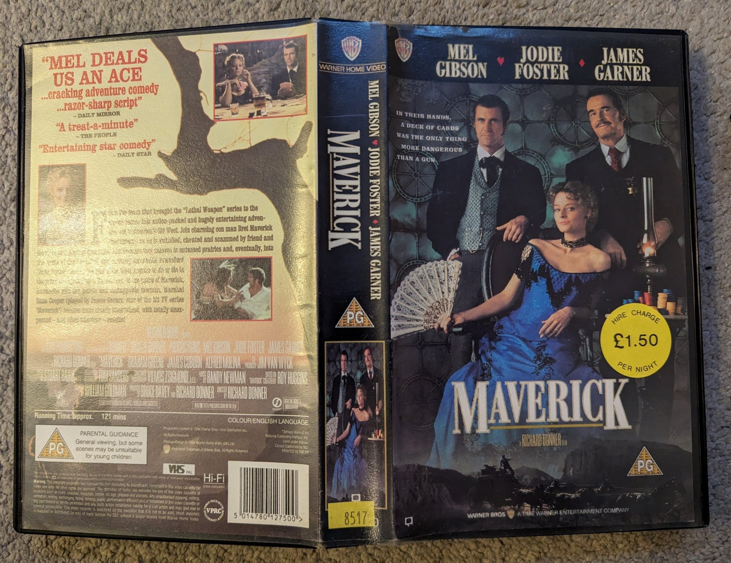 Maverick (1994) VHS Video Ex Rental - Flippin Retro Video Shop