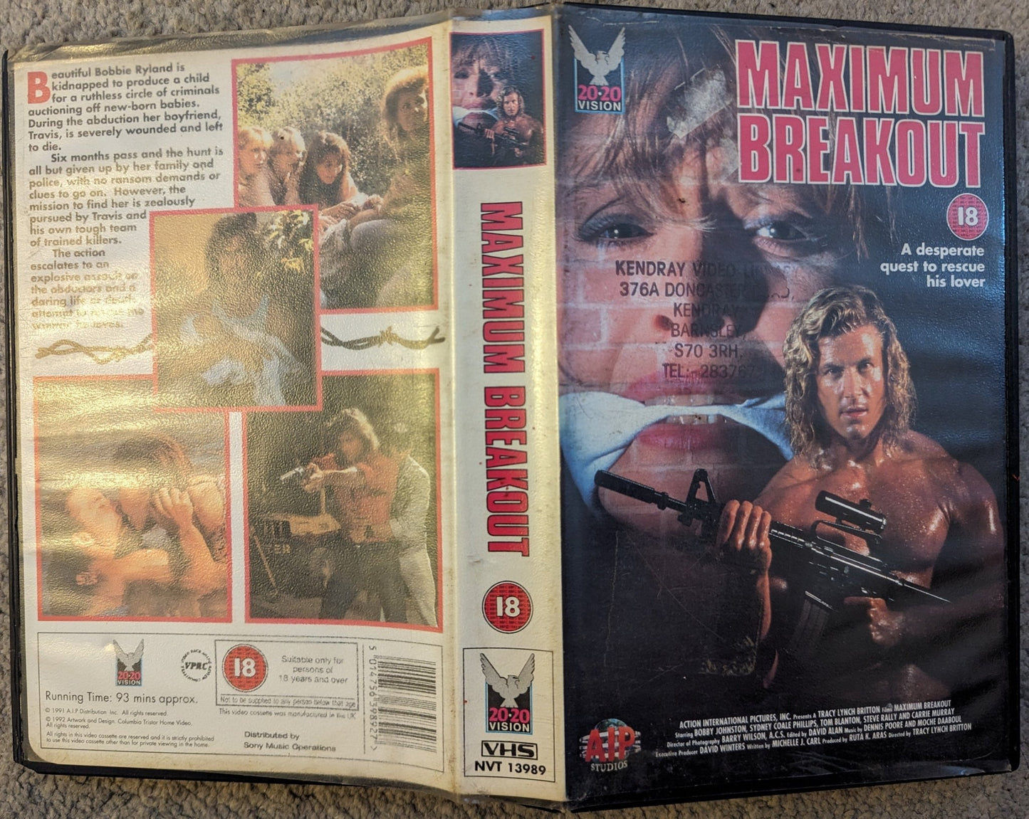 Maximum Breakout (1991) VHS Video Ex Rental - Flippin Retro Video Shop