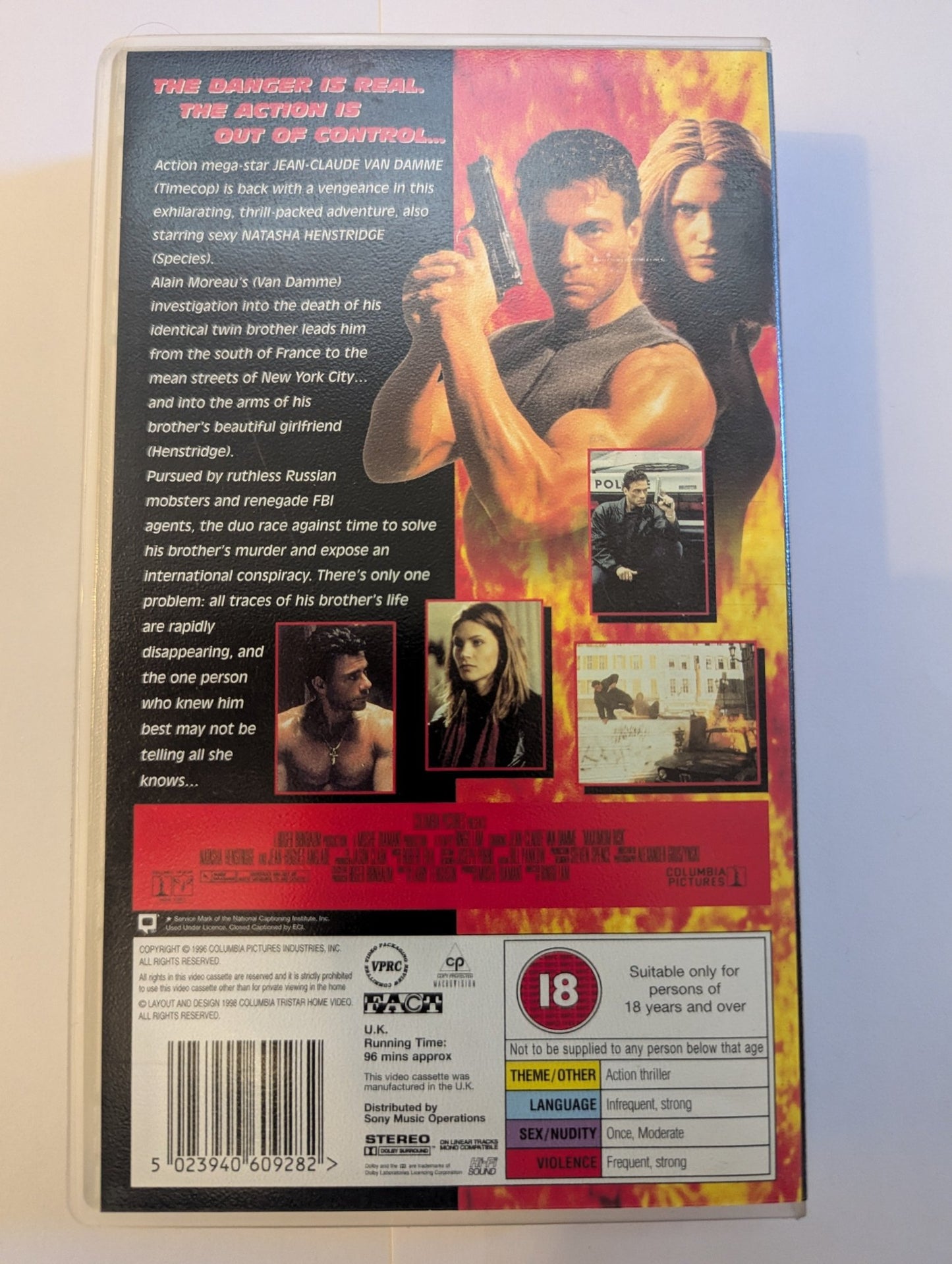 Maximum Risk (1996) VHS Video - Flippin Retro Video Shop