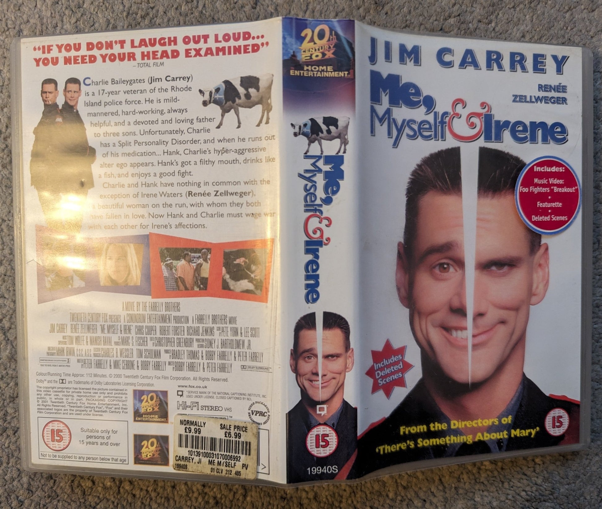 Me Myself & Irene (2000) VHS Video - Flippin Retro Video Shop