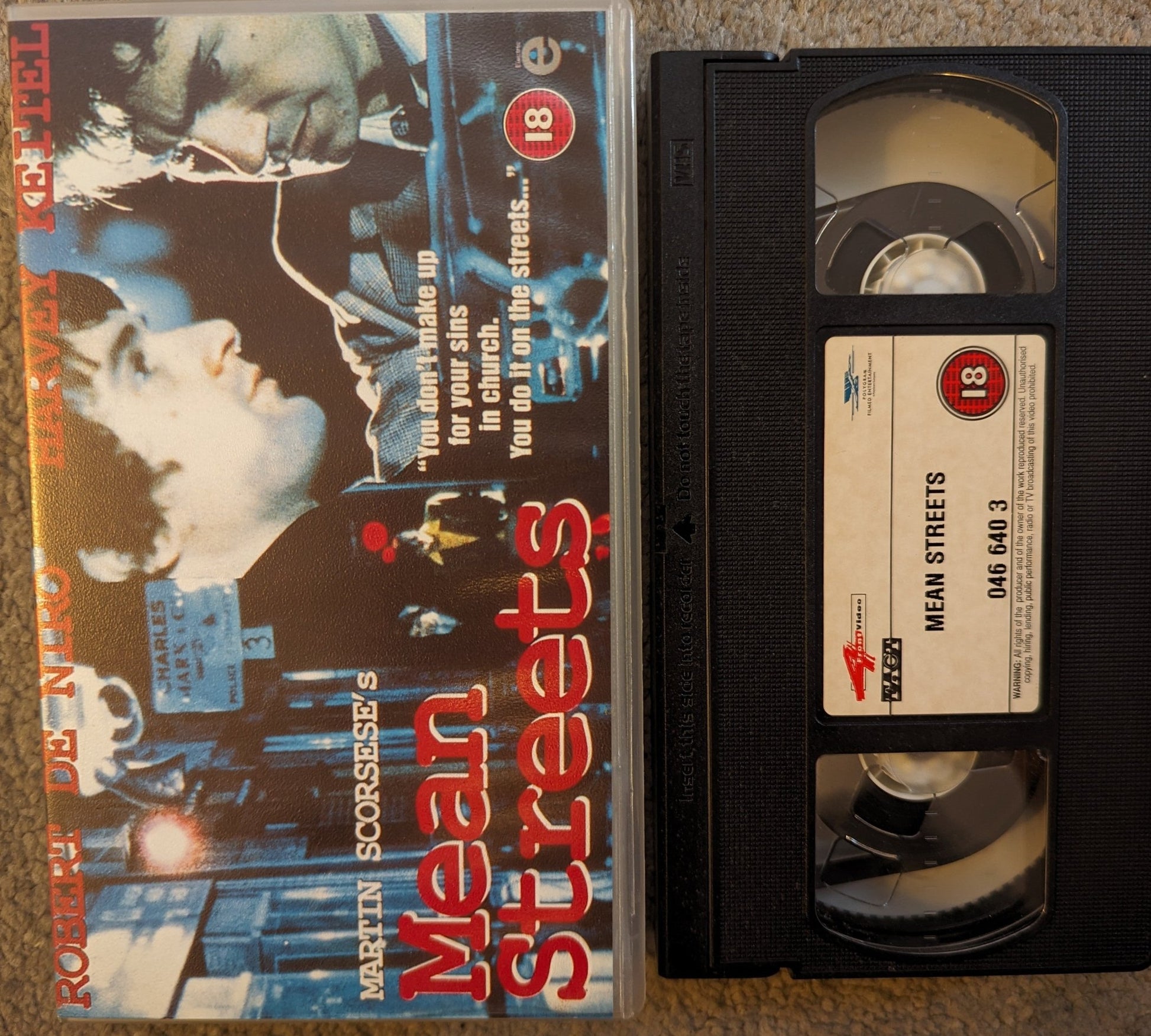 Mean Streets (1973) VHS Video - Flippin Retro Video Shop