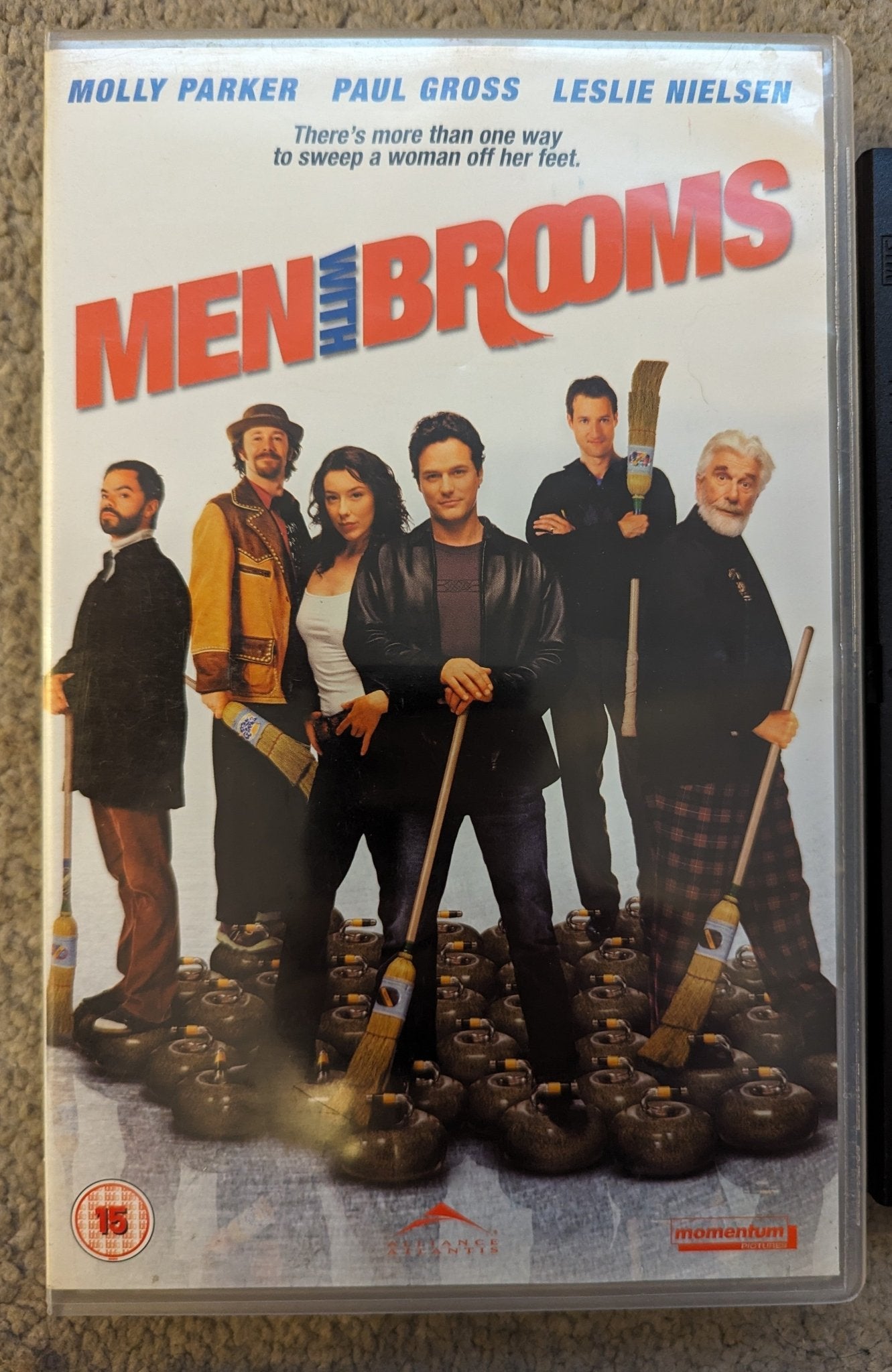 Men with Brooms (2002) VHS Video Ex Rental - Flippin Retro Video Shop