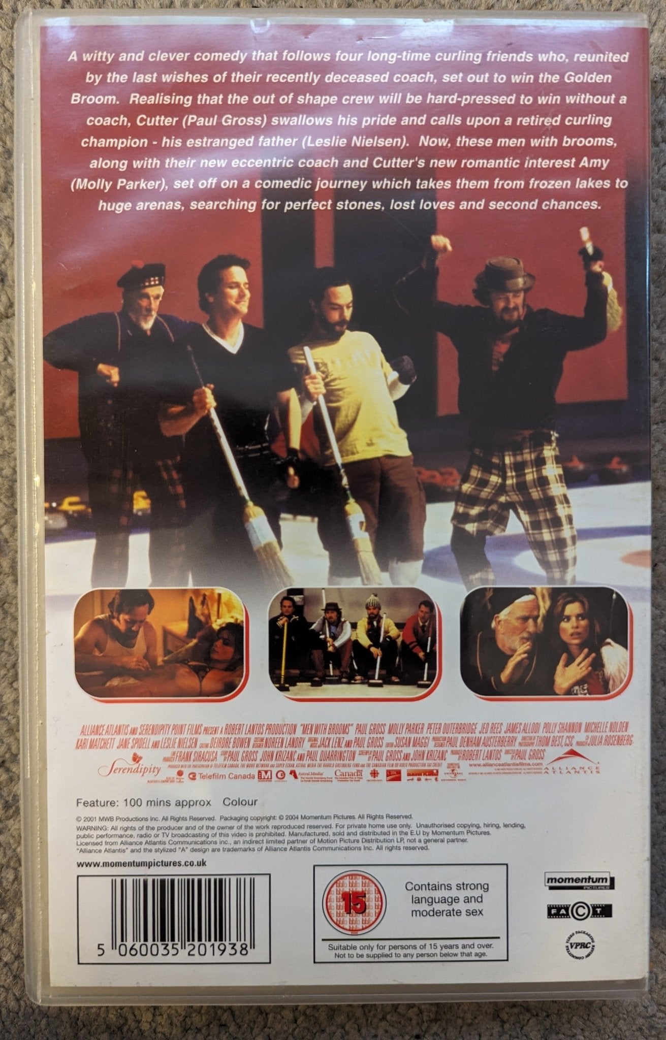 Men with Brooms (2002) VHS Video Ex Rental - Flippin Retro Video Shop