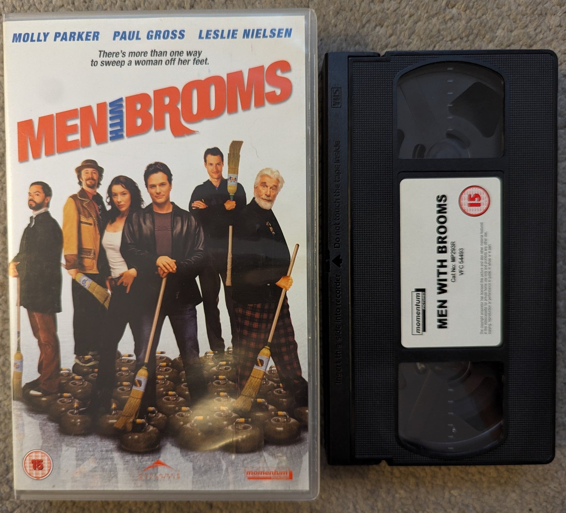 Men with Brooms (2002) VHS Video Ex Rental - Flippin Retro Video Shop