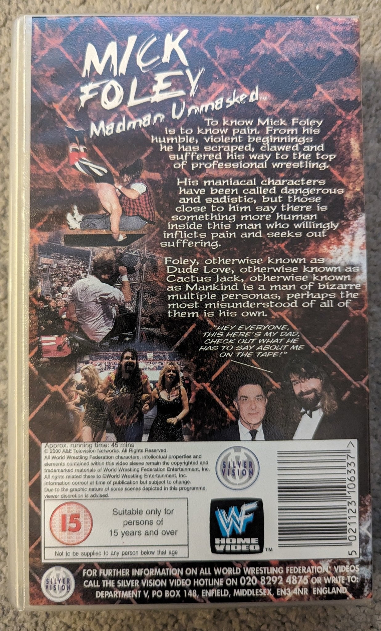 Mick Foley Madman Unmasked (2000) VHS Video - Flippin Retro Video Shop