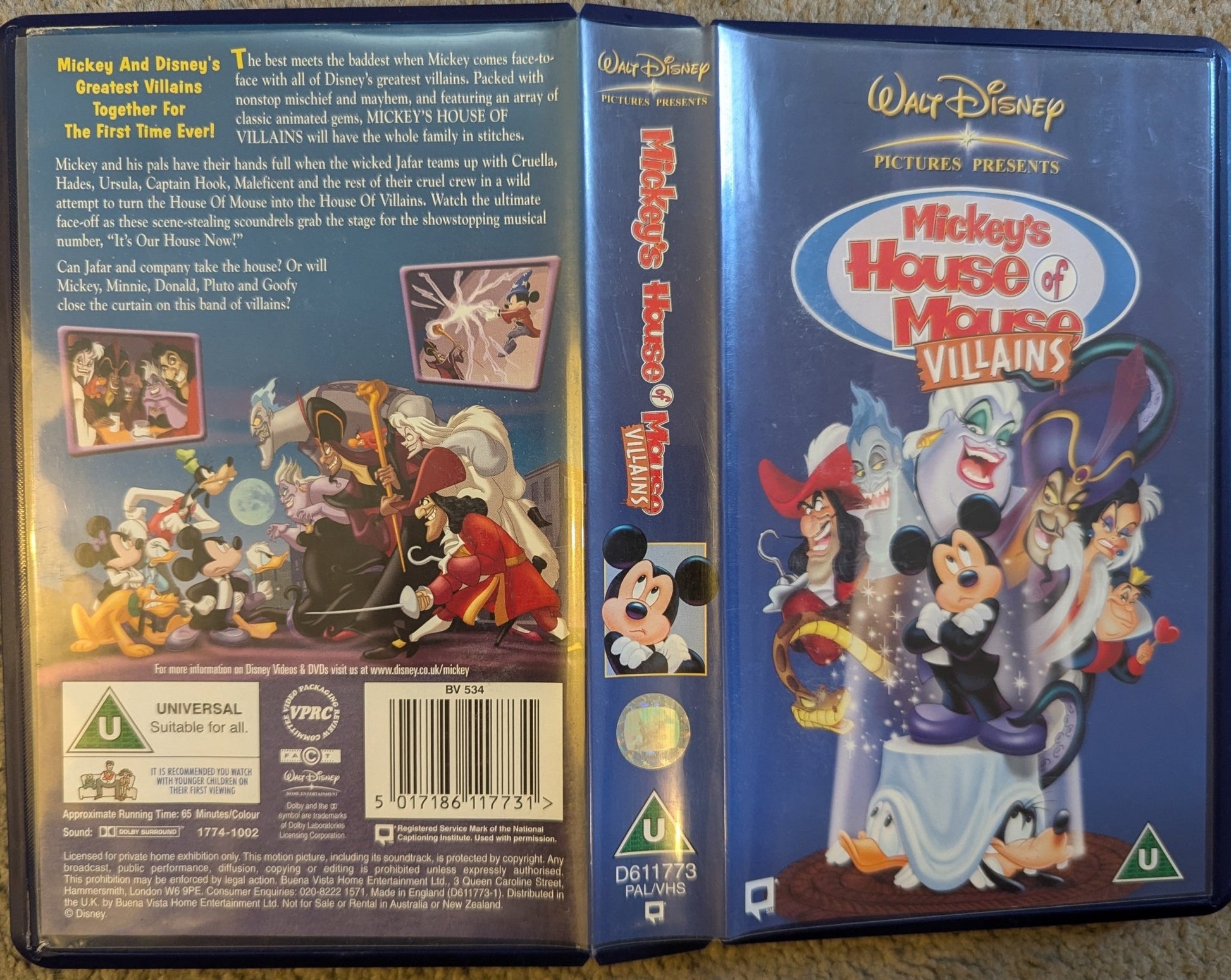 Mickey's House of Villains (2001) VHS Video - Flippin Retro Video Shop