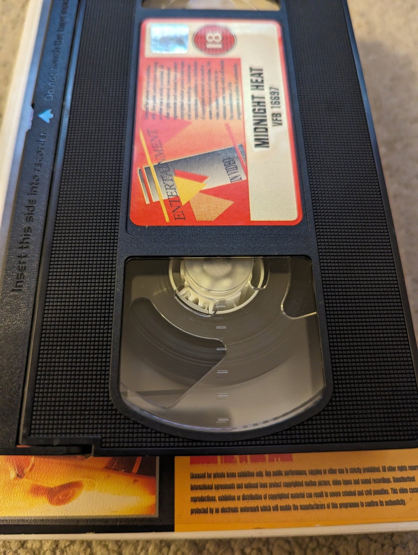 Midnight Heat (1996) VHS Video Ex Rental - Flippin Retro Video Shop