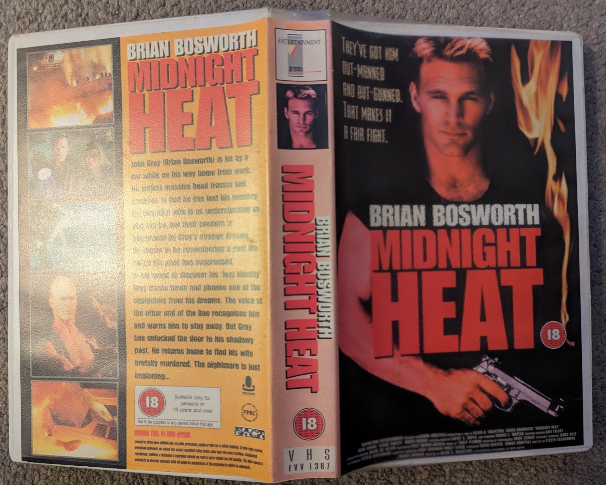 Midnight Heat (1996) VHS Video Ex Rental - Flippin Retro Video Shop